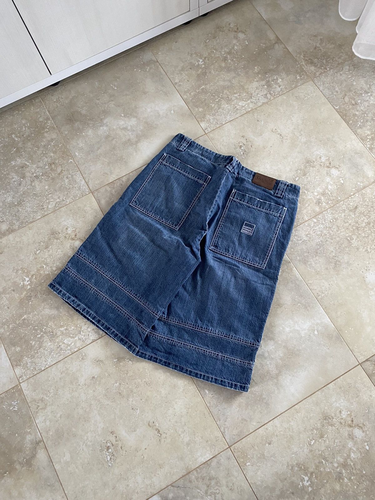 Marithe + Francois Girbaud Vintage Crazy Denim Marithe Francois Girbaud Baggy Shorts Size US 38 / EU 54 - 12 Thumbnail