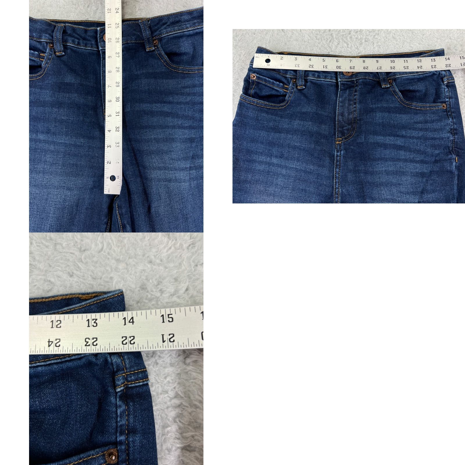 Vintage INC International Concepts Jeans Womens 6 Blue Denim High Rise Skinny Cotton Size 28" / US 6 / IT 42 - 9 Thumbnail