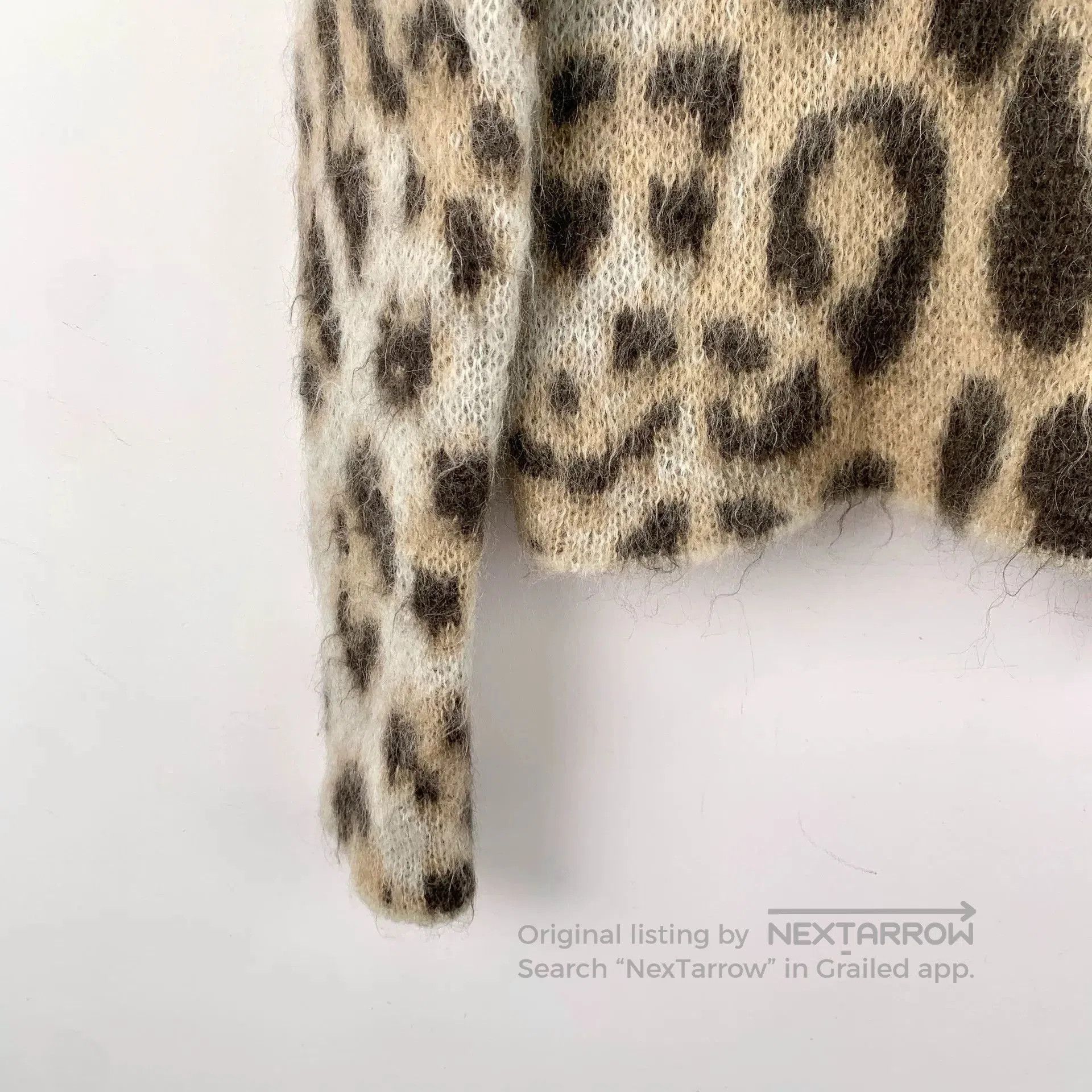Loewe Loewe Brown Leopard Mohair Sweater XS. Size US XS / EU 42 / 0 - 4 Thumbnail