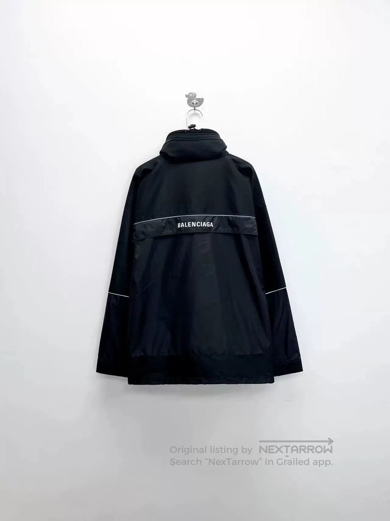 Balenciaga balenciaga black grey logo half-zip jacket. Size US L / EU 52-54 / 3 - 2 Thumbnail