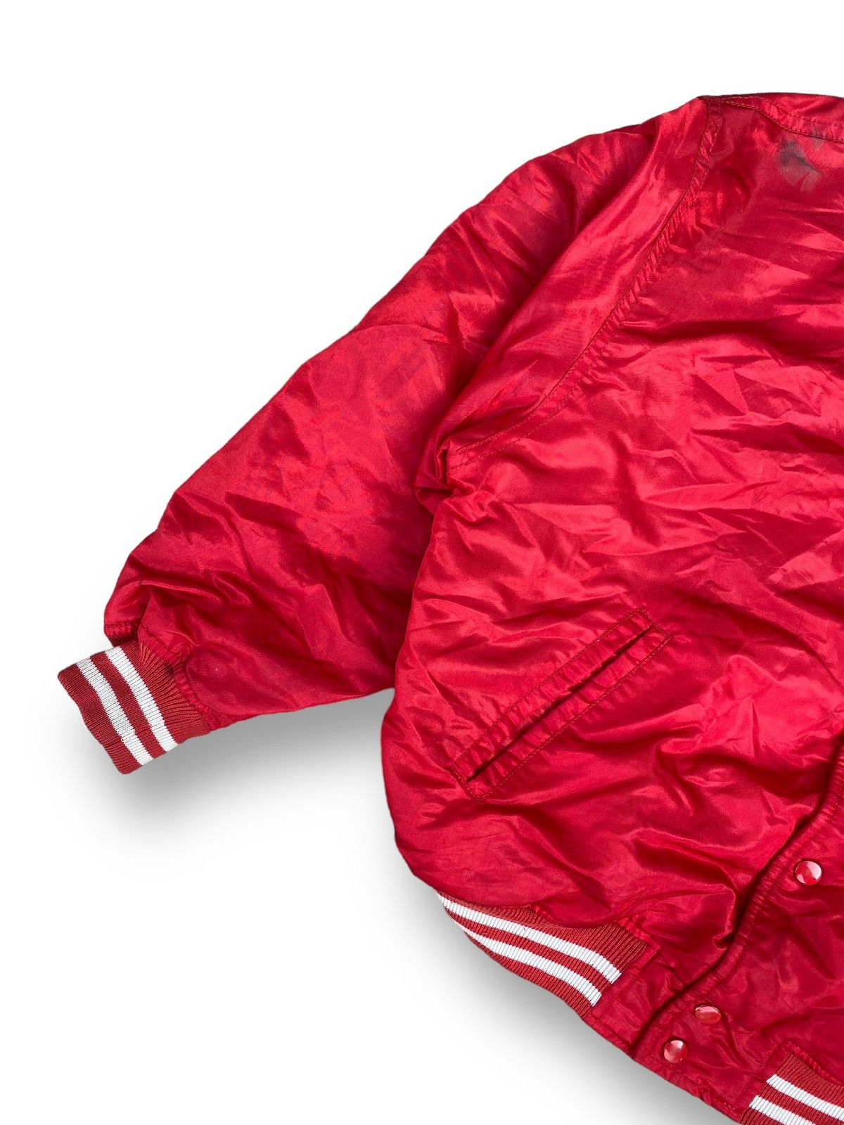 MLB Vintage Baseball Major League Team Be Hot Bomber Jacket. #D3 Size US L / EU 52-54 / 3 - 5 Thumbnail