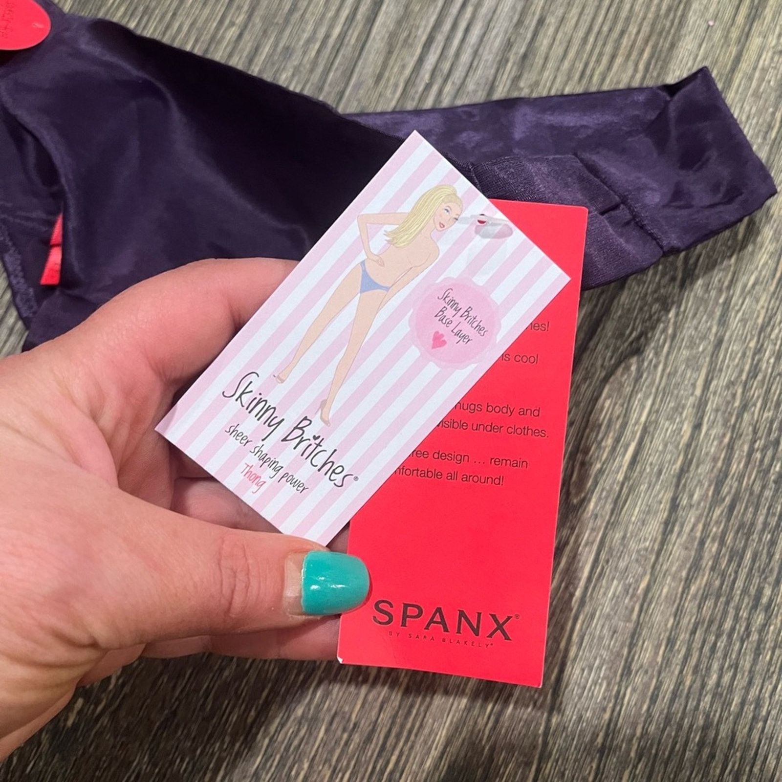 Spanx NWT Spanx Skinny Britches Panty Sheer Shaping Power Plum S/M Size ONE SIZE - 2 Thumbnail