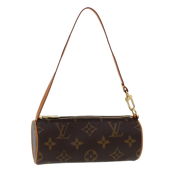 LOUIS VUITTON Monogram Papillon Pouch LV Auth ar9735