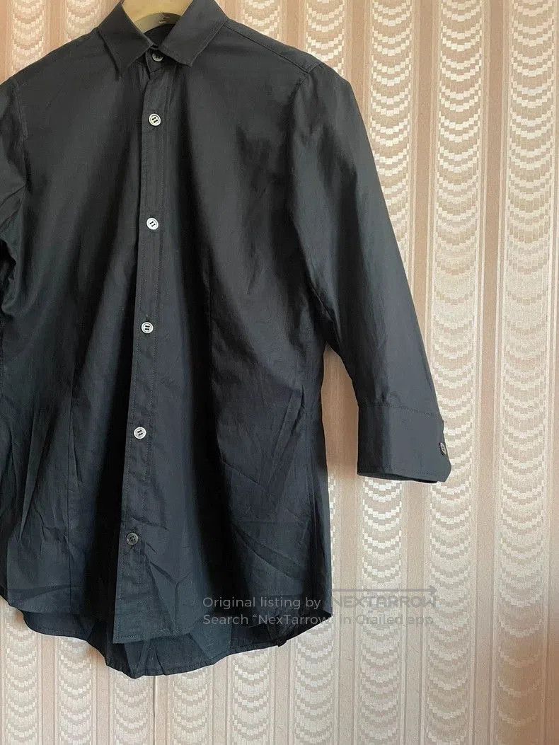 Yohji Yamamoto Yohji Yamamoto Vintage Black Shirt Size US XS / EU 42 / 0 - 3 Thumbnail