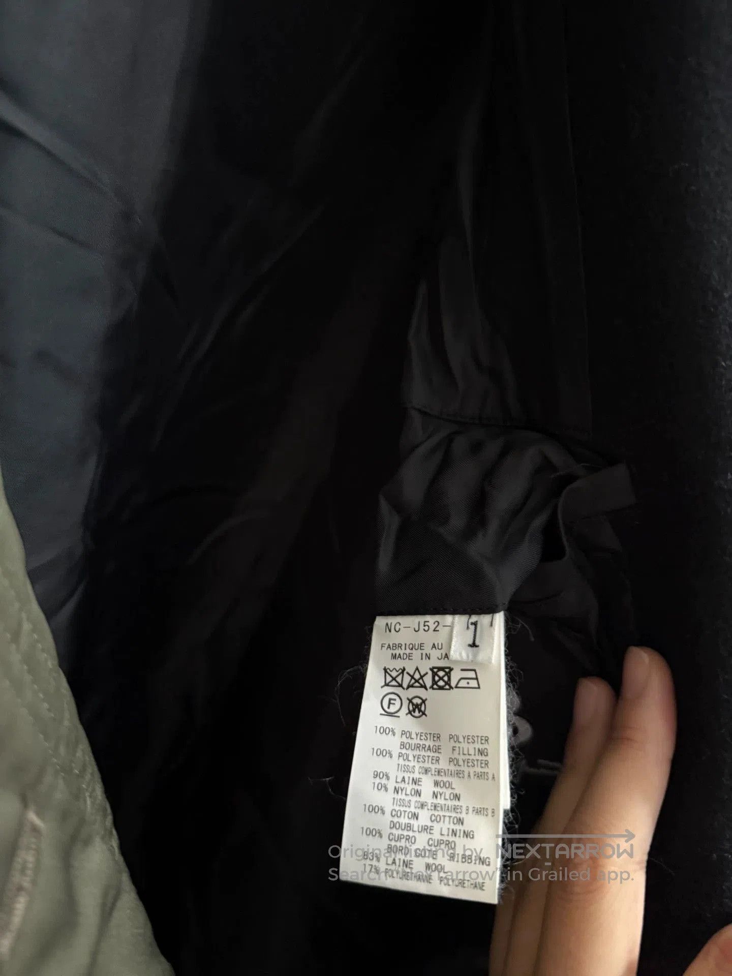 Yohji Yamamoto Green Hooded Light Jacket Size S. Size US S / EU 44-46 / 1 - 6 Thumbnail