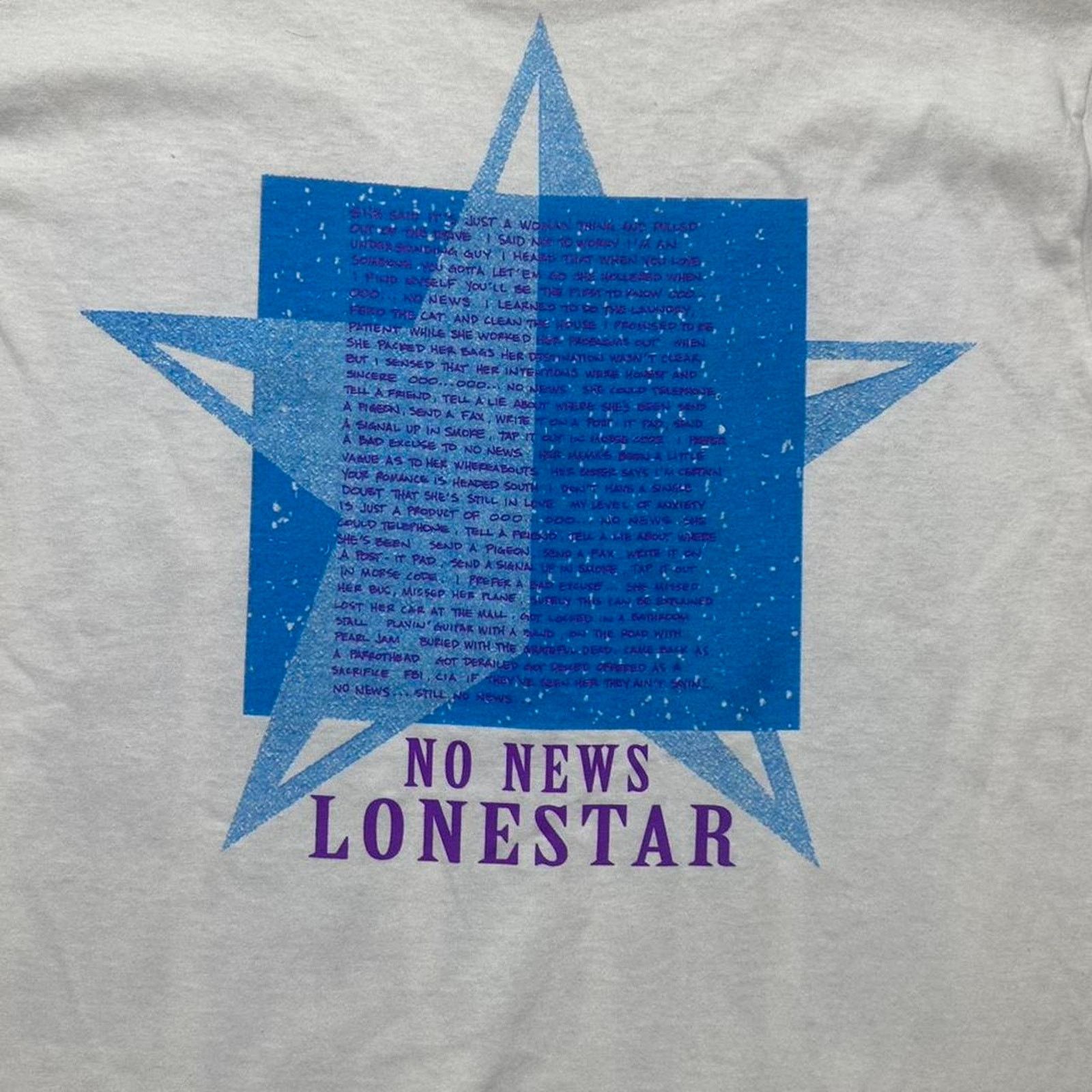 Gildan Vintage 90s Lonestar No News Tour Tee Signed Band Shirt Size US L / EU 52-54 / 3 - 4 Thumbnail
