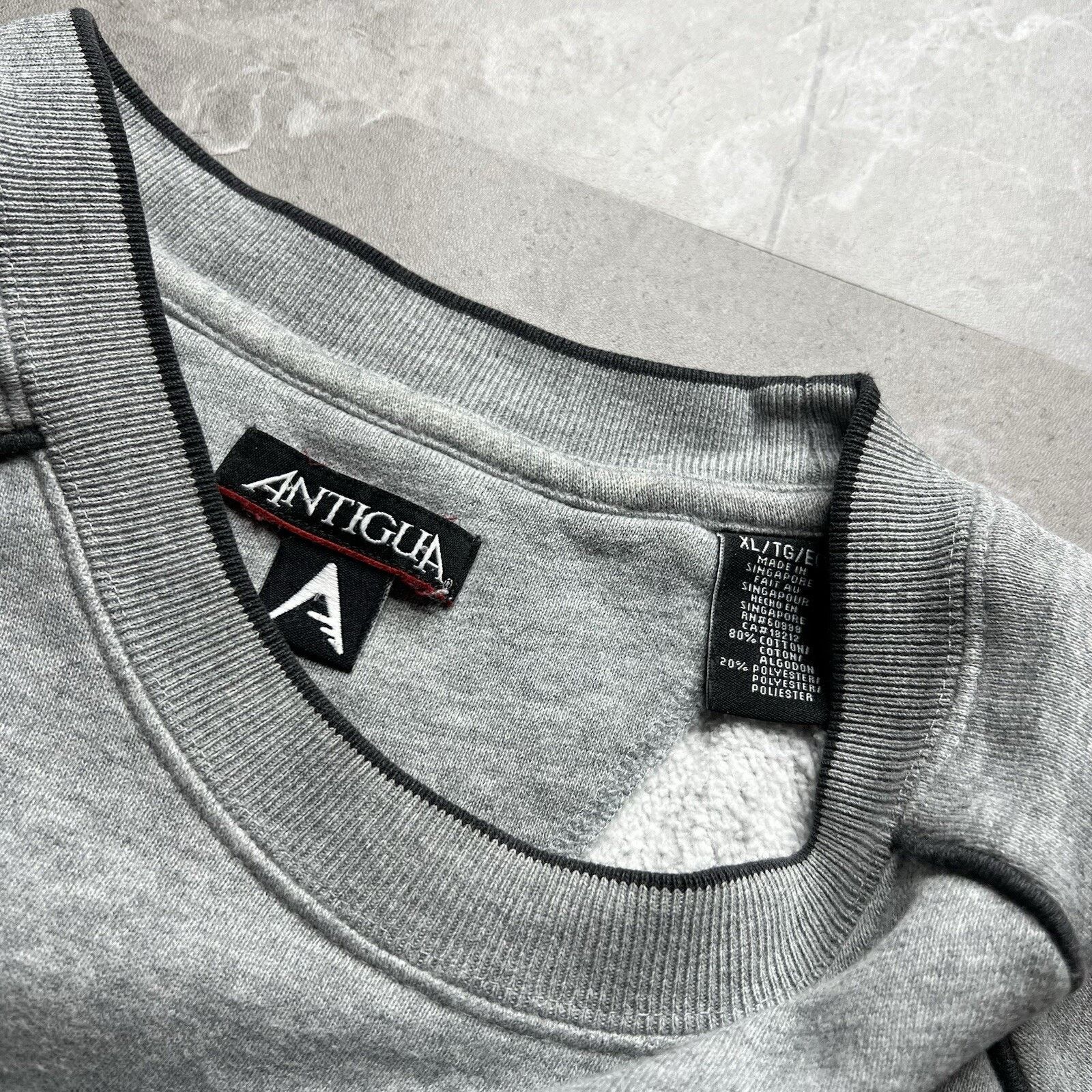 Antigua Y2K Camaro Spell Out Antigua Light Grey Sweatshirt Mens XL Size US XL / EU 56 / 4 - 5 Thumbnail