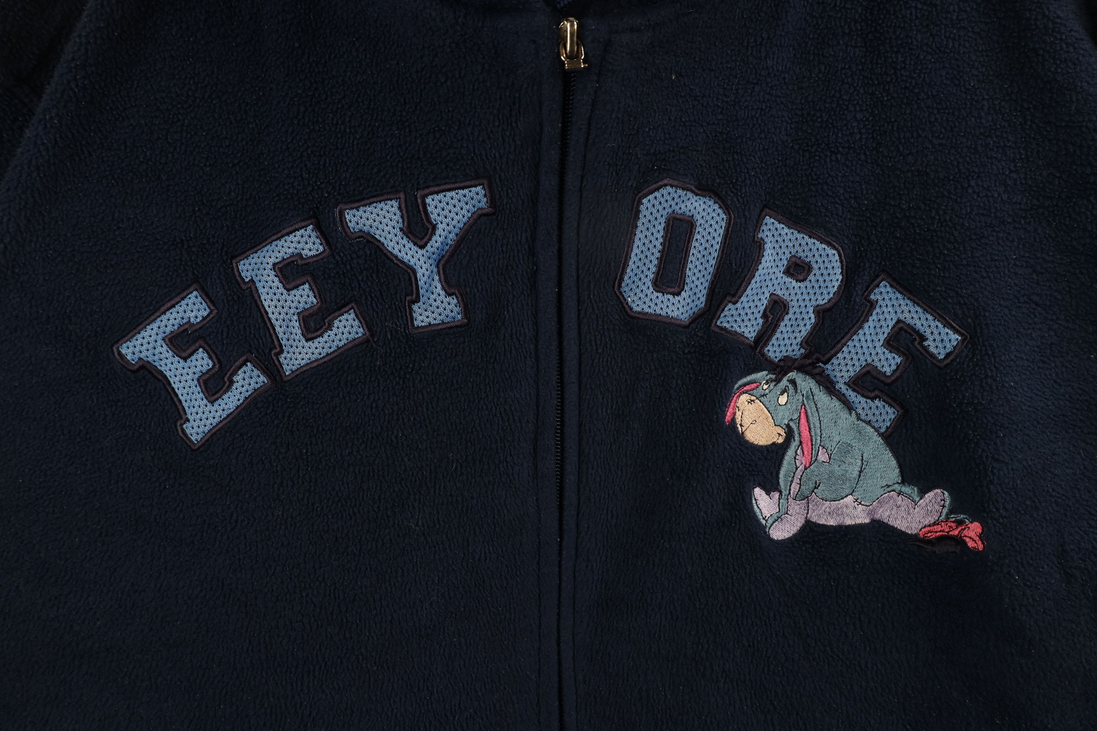Disney × Vintage Vintage 90s Disney Winnie the Pooh Eeyore Fleece Hoodie Size 3XL / US 20-22 - 5 Thumbnail