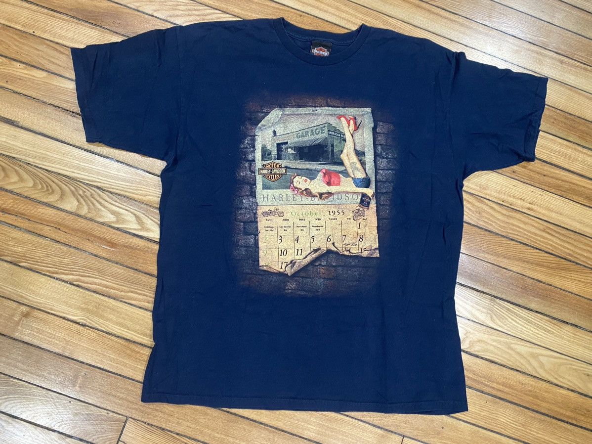 Harley Davidson × Vintage HD Atlanta Georgia XL pinup Tshirt Size US XL / EU 56 / 4 - 1 Thumbnail