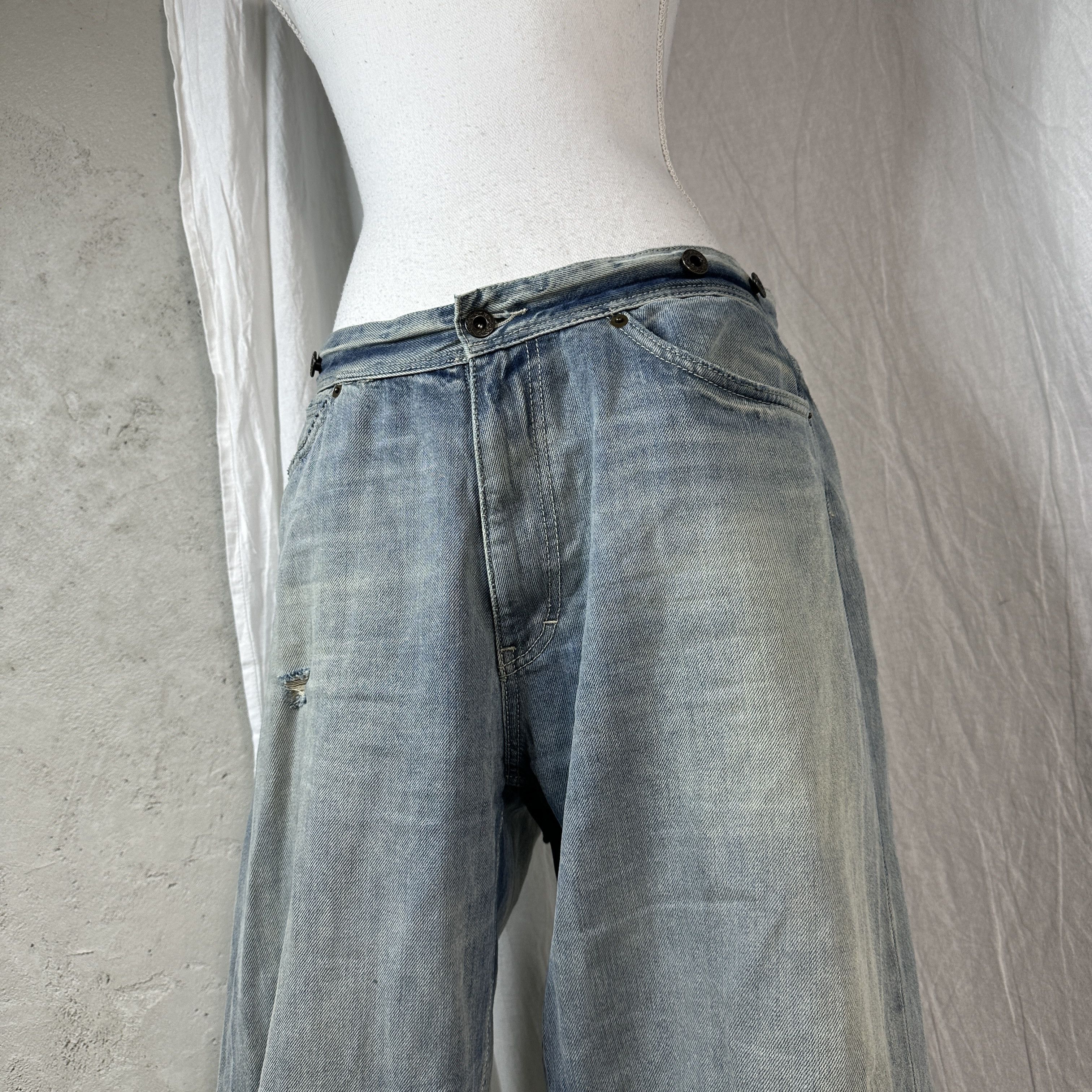 Ralph Lauren × Vintage Vintage Ralph Lauren Wide Leg Jeans Size 24" / US 00 / IT 34 - 3 Thumbnail