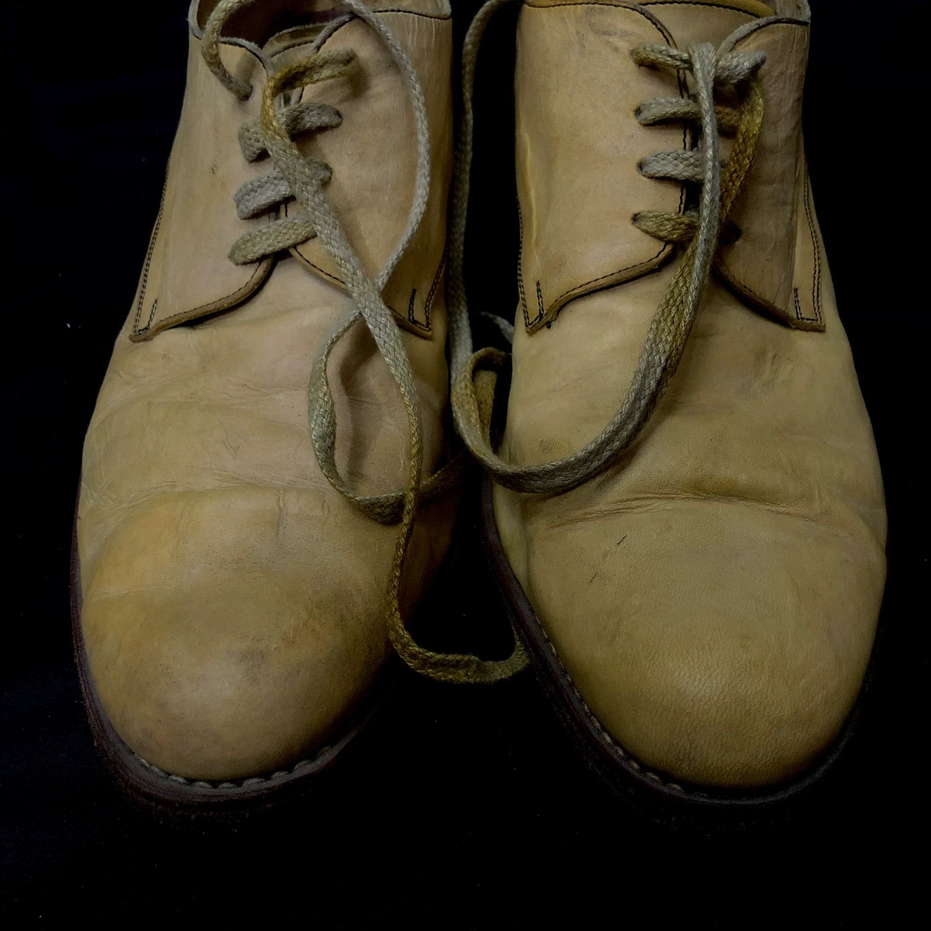 A1923 a1923 Egg Yellow Horsehide Derby Size US 9 / EU 42 - 8 Thumbnail
