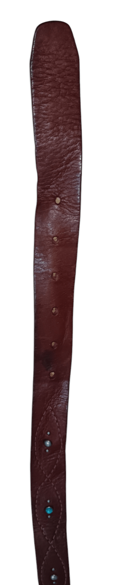 Genuine Leather CUSTOM STUDDED LEATHER BELT Size 38 - 4 Thumbnail