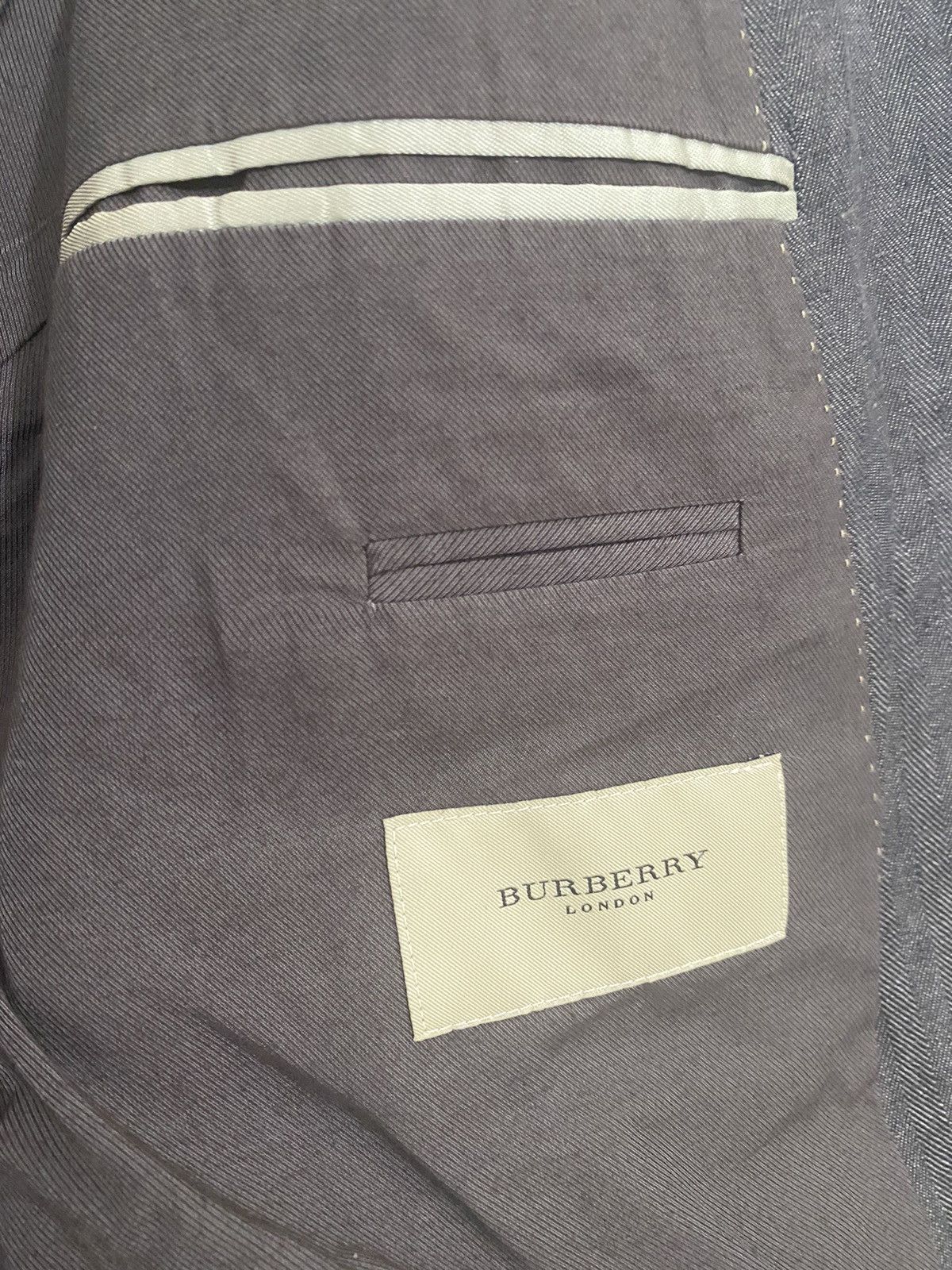 Burberry × Vintage Burberry London Linen Blazer Nova Check Size 58 Size 54L - 5 Thumbnail