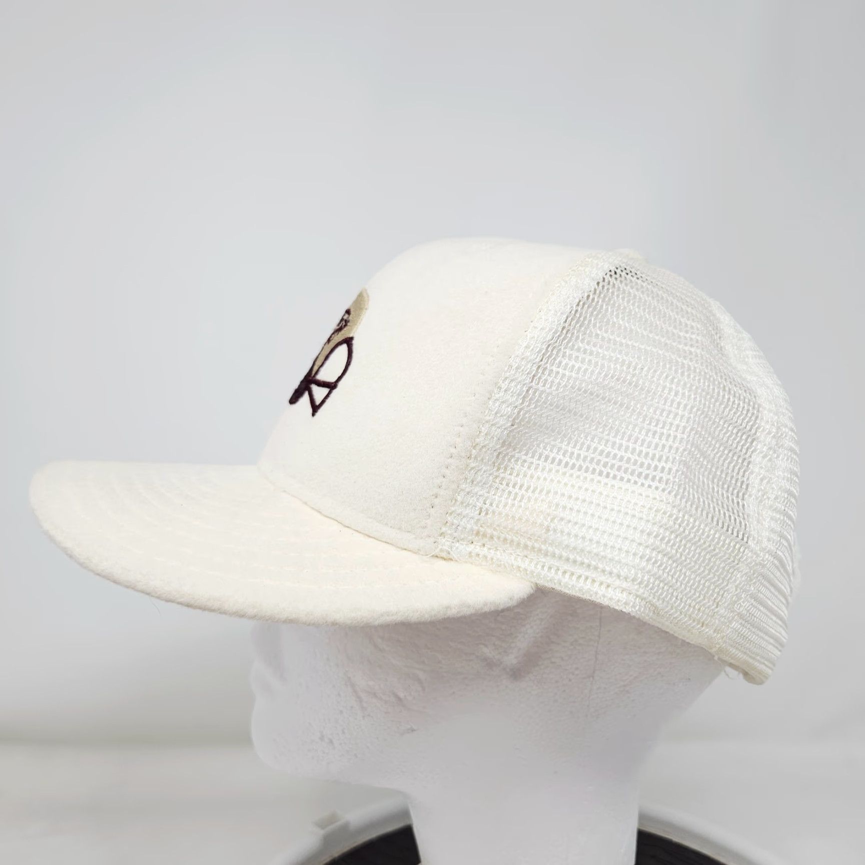 Logo 7 VINTAGE Michigan Panthers USFL 80s Snapback Hat Beige White Logo Men One Size Snapback 80s Sports Mens Size US 35 - 6 Thumbnail