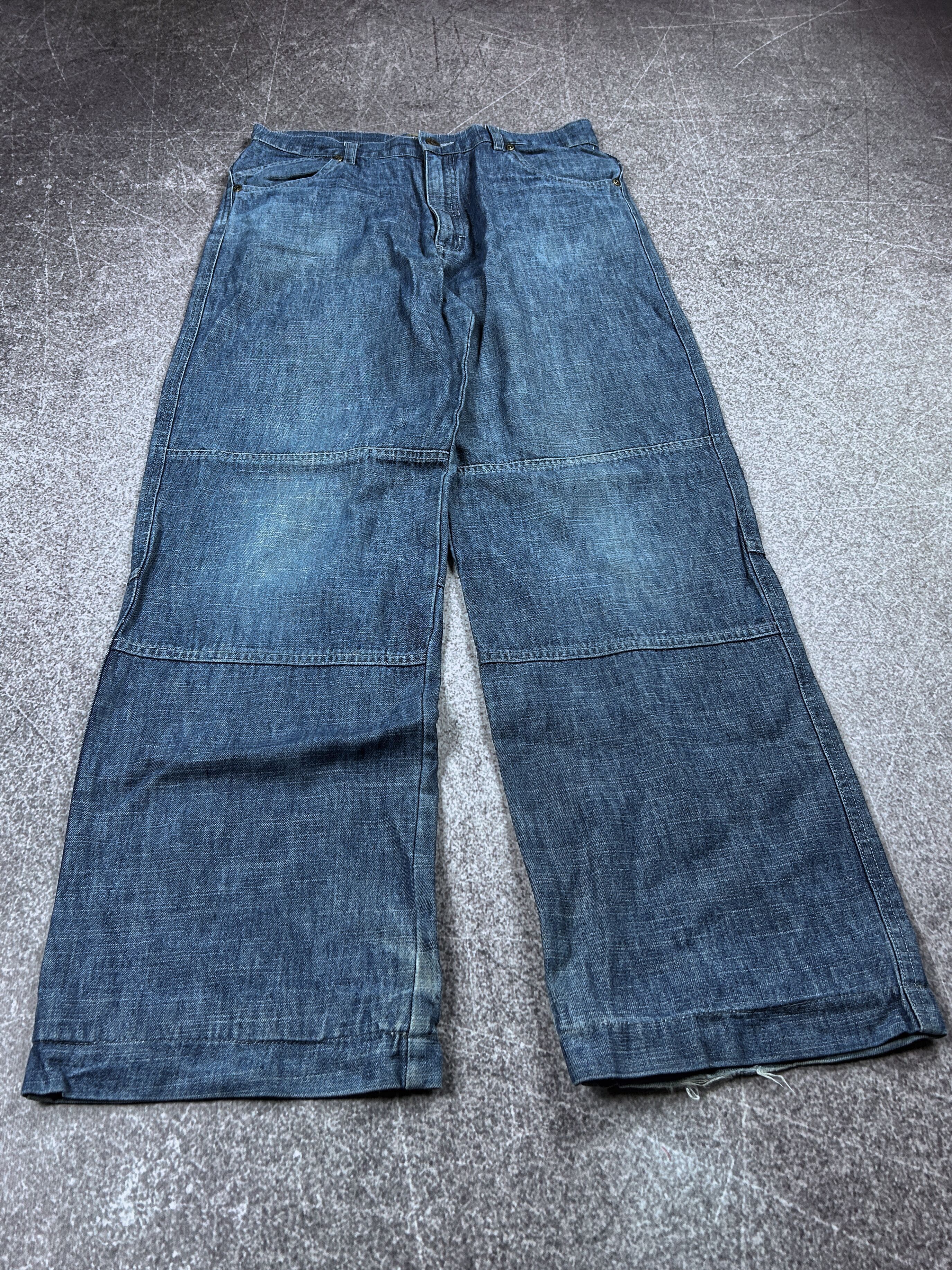 Designer VTG BAGGY RAP SK8 JNCO RICK OWENS STYLE WASHED JEANS Y2K Size US 30 / EU 46 - 3 Thumbnail