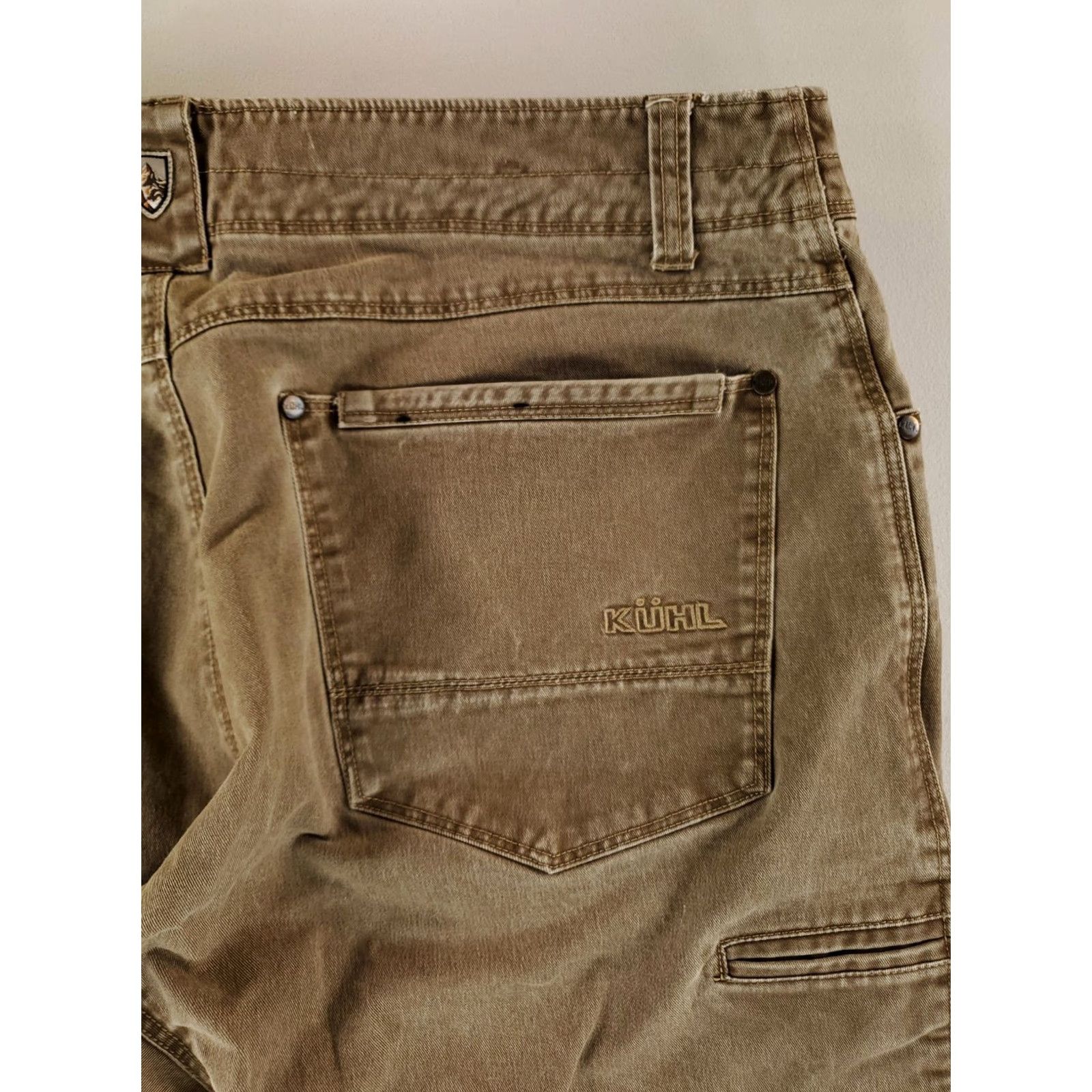 Vintage VINTAGE KÜHL Rydr Pants Jeans Brown Mens 36x32 36x29 Actual Dye Patina Hiking Pants Size US 36 / EU 52 - 6 Thumbnail