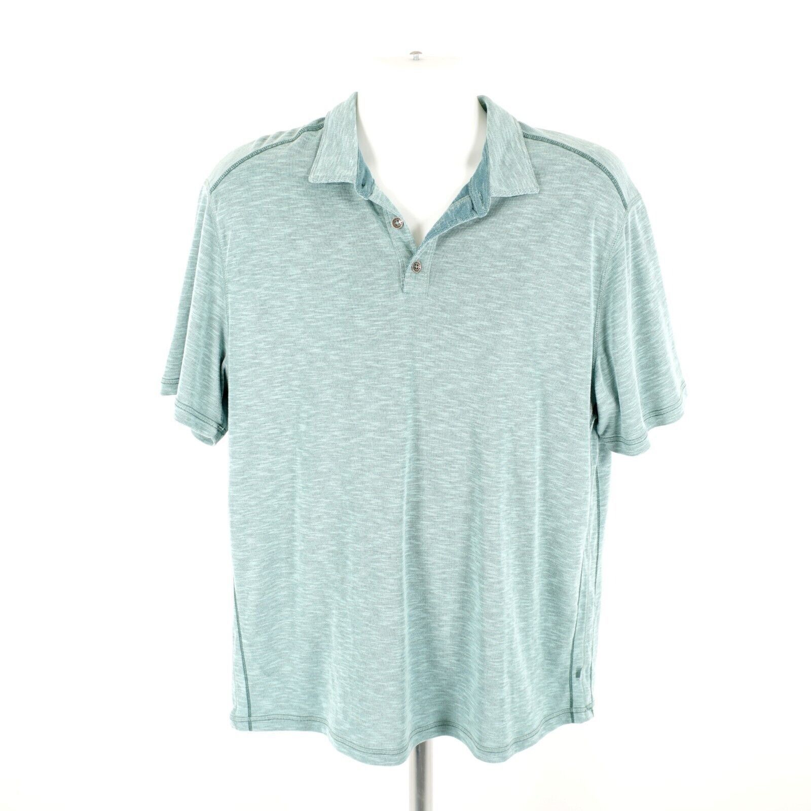 Tommy Bahama Tommy Bahama Large Polo Shirt Green Teal Island Zone Collard Size US L / EU 52-54 / 3 - 5 Thumbnail