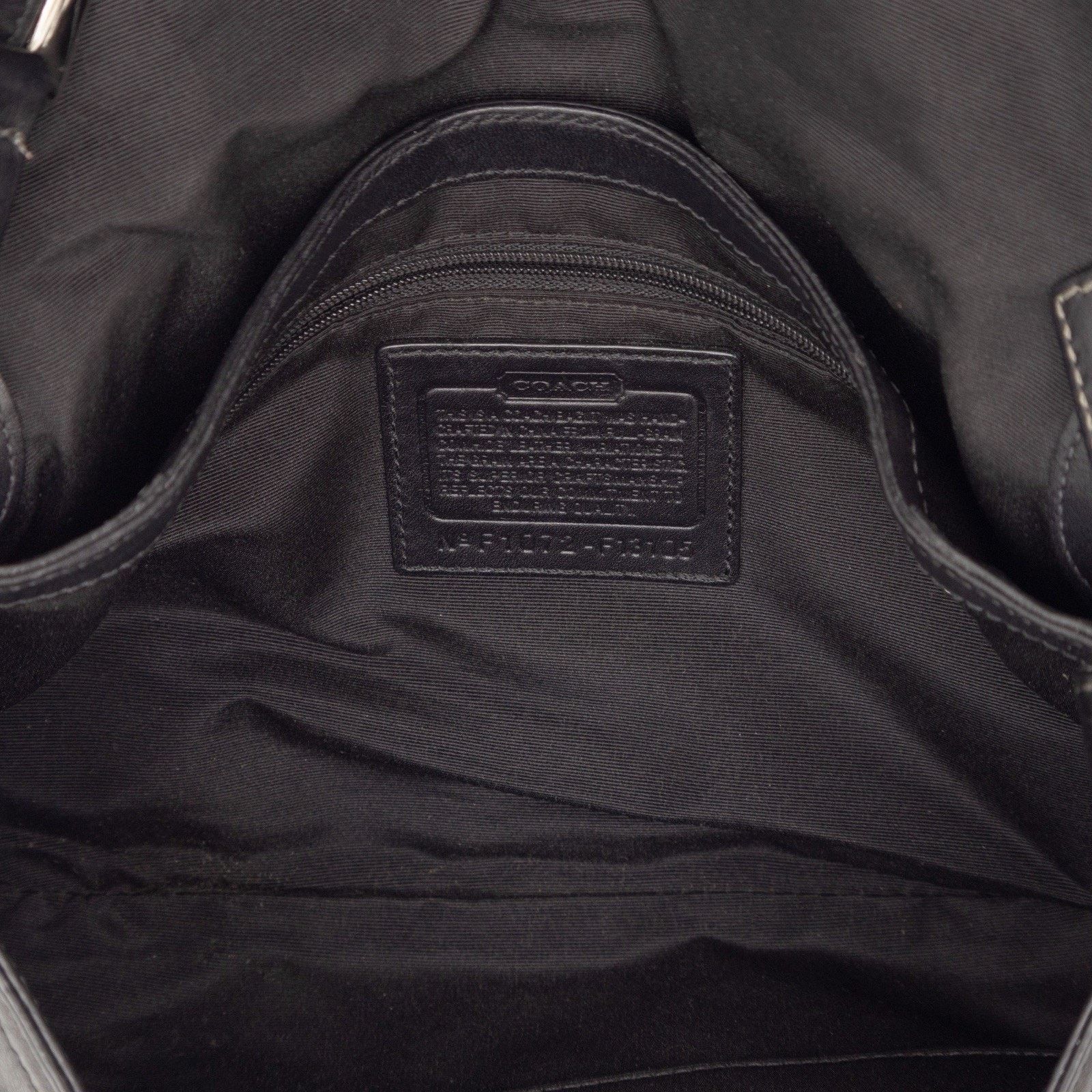 Coach Coach Medium Soho F13105 Y2K Black Leather Flap Shoulder Bag Size ONE SIZE - 14 Thumbnail
