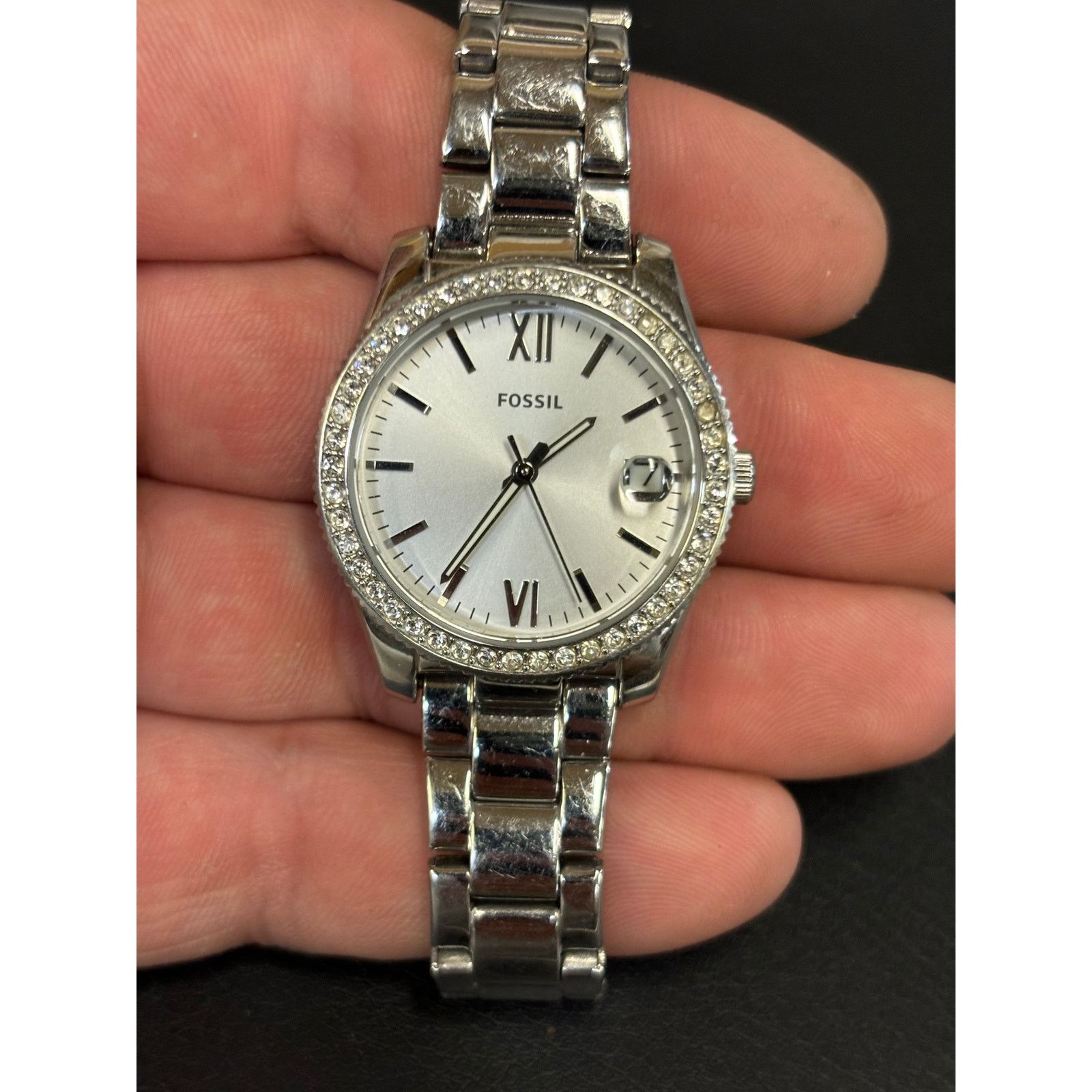 Fossil Fossil Scarlette ES4317 Silver Tone Women’s Watch! Size ONE SIZE - 10 Thumbnail