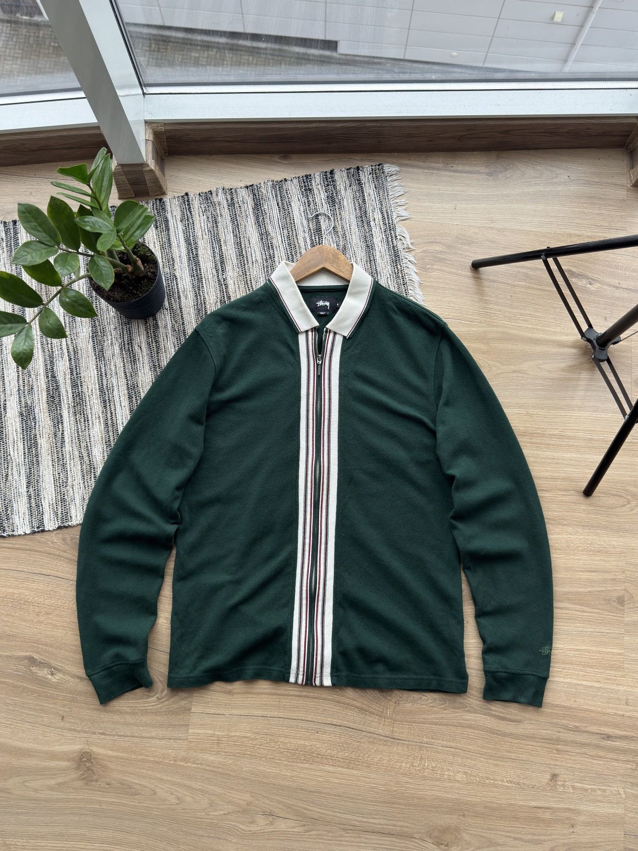 Stussy Vintage Stussy Full Zip Green Knitted Sweatshirt Size S Men Size US S / EU 44-46 / 1 - 1 Thumbnail