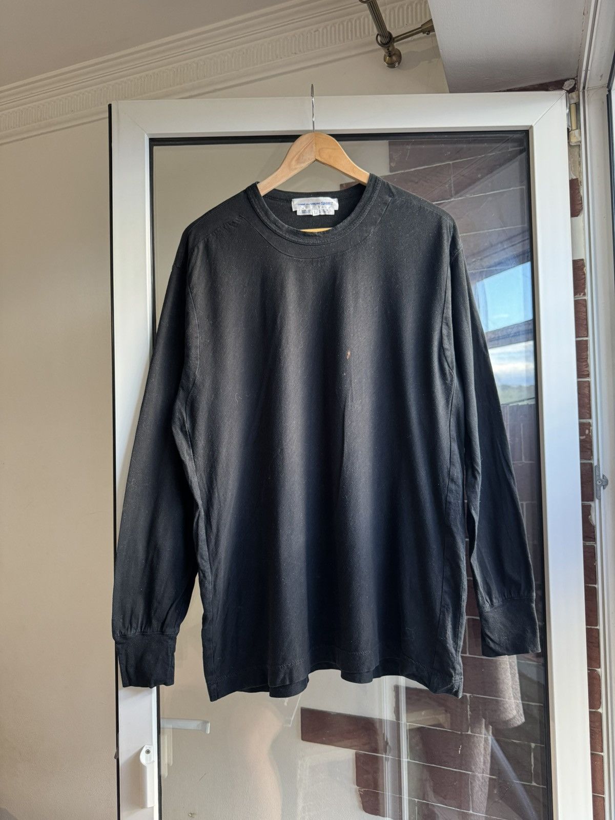 Comme des Garcons SHIRT Vintage Avangard Comme Des Garcons Shirt Longsleeve black Size US L / EU 52-54 / 3 - 3 Thumbnail