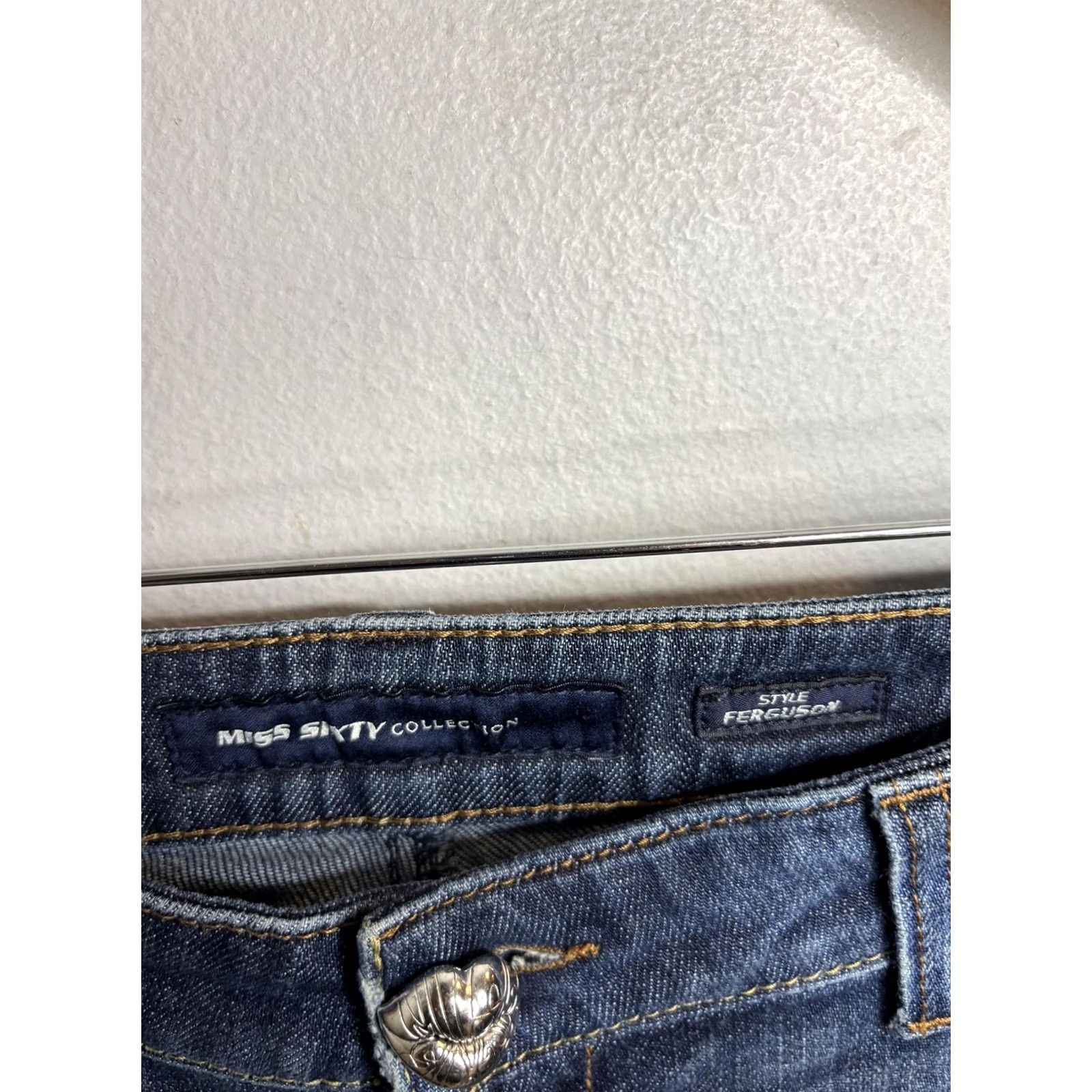 Miss Sixty Miss Sixty Jeans Womens 28 Blue Ferguson Distressed Button Fly Denim Jeans Size 27" / US 4 / IT 40 - 4 Thumbnail