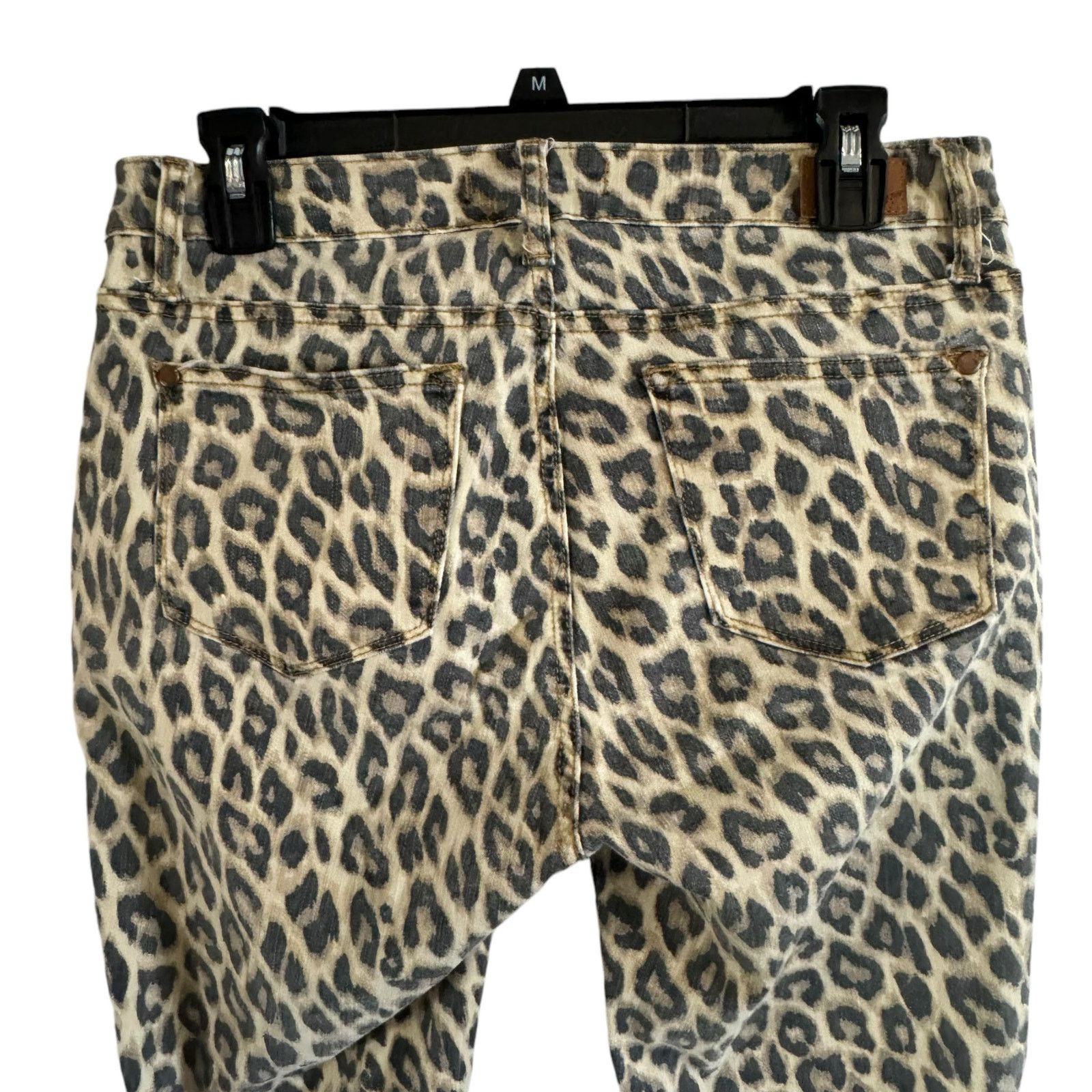 Judy Blue Judy Blue Jeans Size 7/28 Leopard Print Skinny Stretch Denim Size 28" / US 6 / IT 42 - 8 Thumbnail