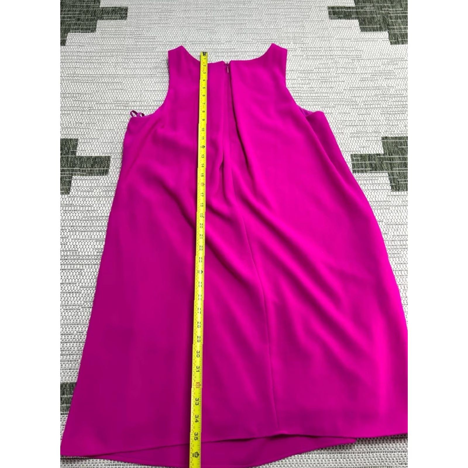 Ralph Lauren Lauren Ralph Lauren Dress Womens 12 Purple Back Zip Round Neck A-Line Classic Size XL / US 12-14 / IT 48-50 - 4 Thumbnail