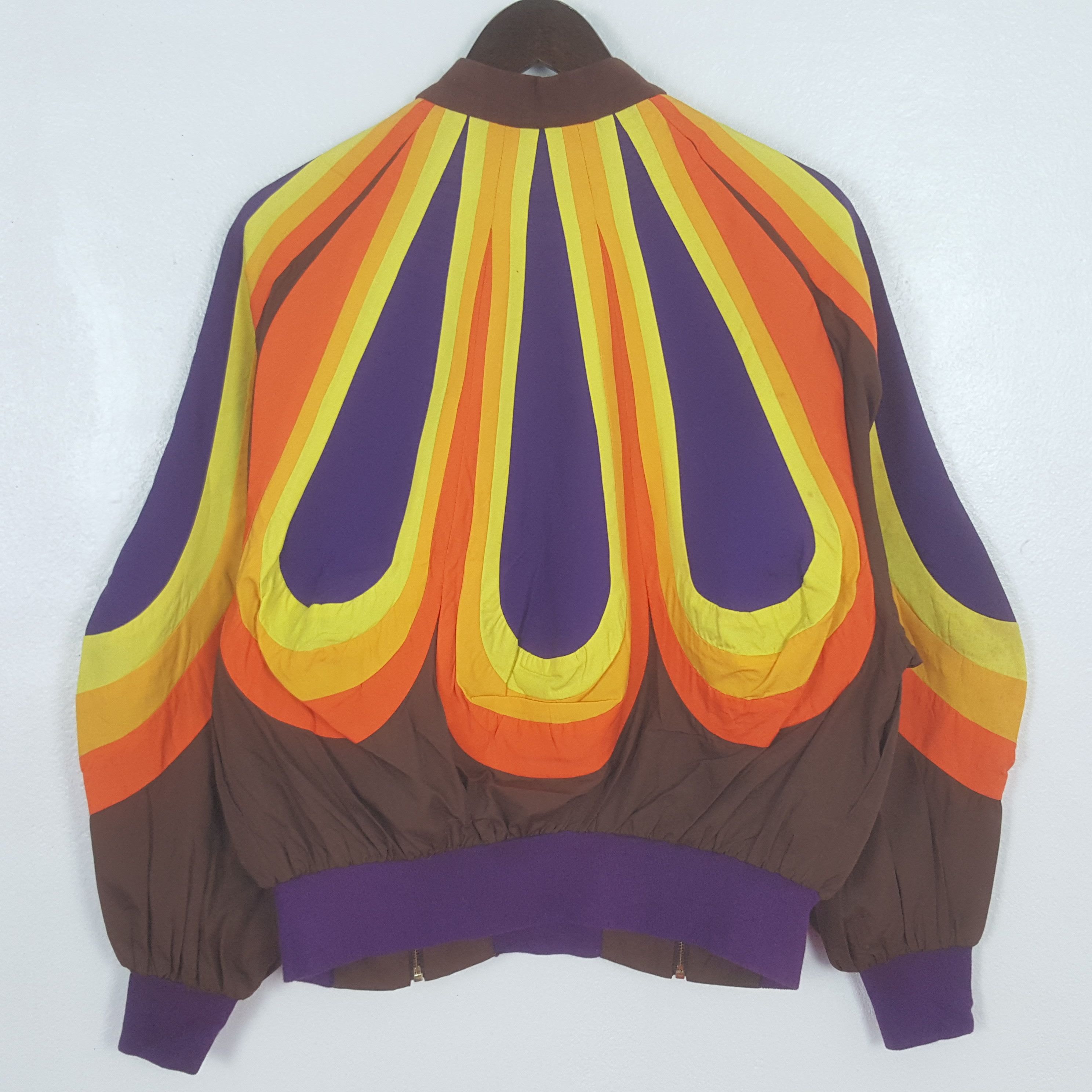 Other Vintage Rainbow Rare Zipper Style Bomber Jacket Size US M / EU 48-50 / 2 - 3 Thumbnail