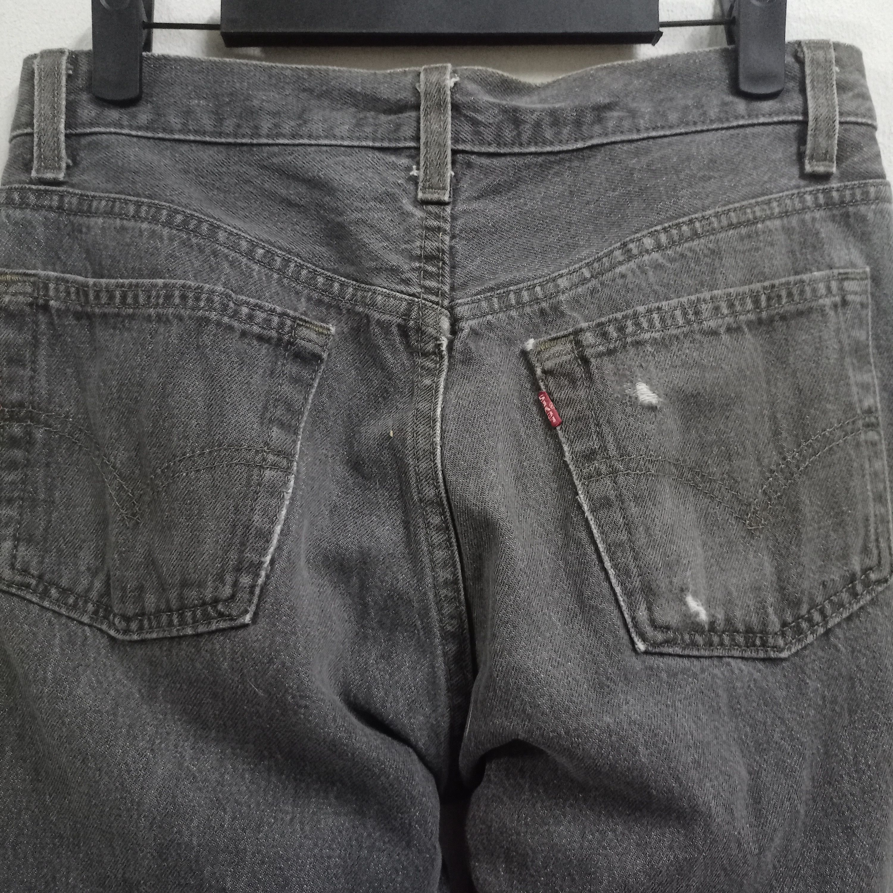 Levi's Vintage 90s Levis 501 Black Jeans 29x30 Size US 29 - 6 Thumbnail