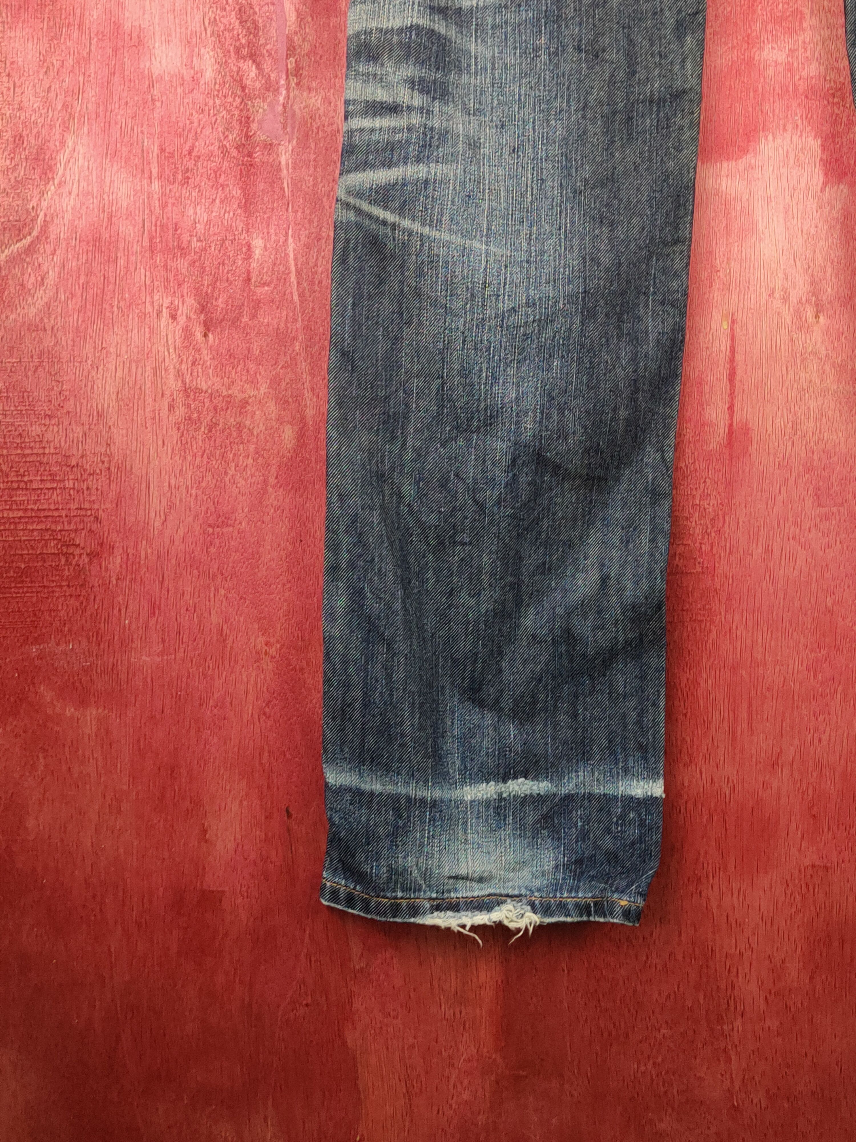 Levi's 511 Levi's Dark Blue Distressed ripped vintage Denim #S1534 Size US 30 / EU 46 - 10 Thumbnail