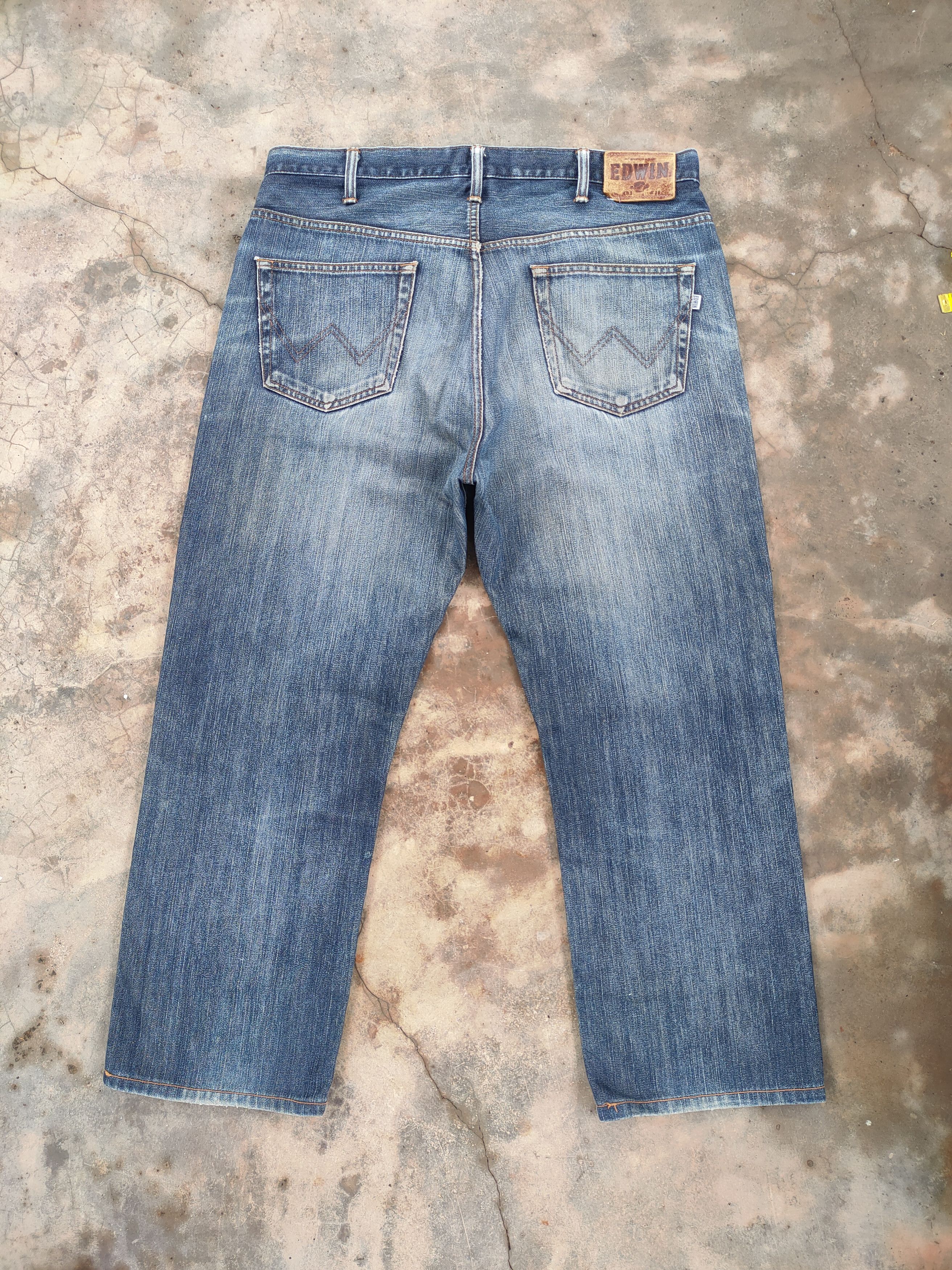 Edwin × Jean VINTAGE EDWIN FADED DISTRESSED DENIM JEANS PANTS Size US 38 / EU 54 - 12 Thumbnail
