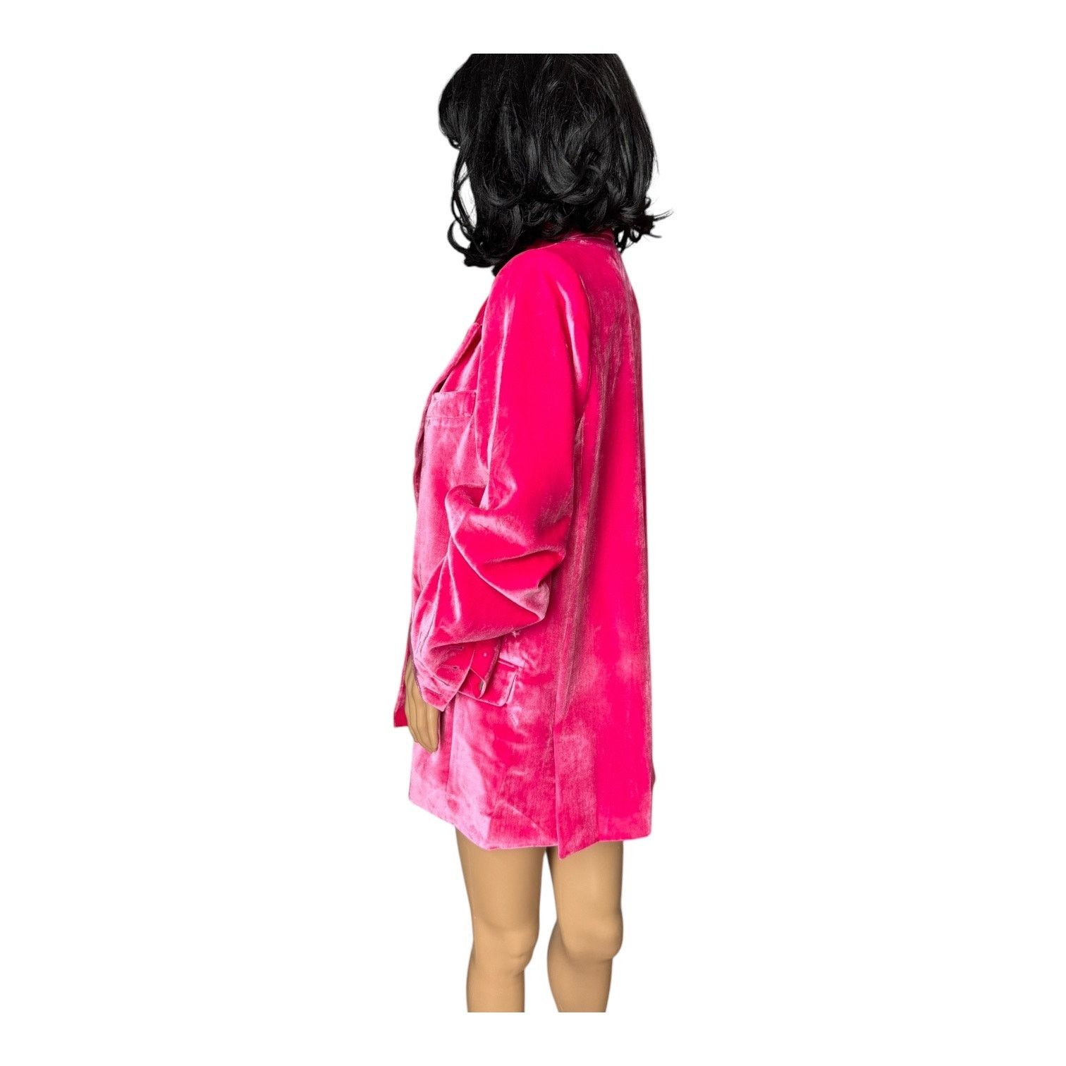 Kate Spade Kate Spade Pink Velvet Blazer open front barbiecore small Size S / US 4 / IT 40 - 8 Thumbnail