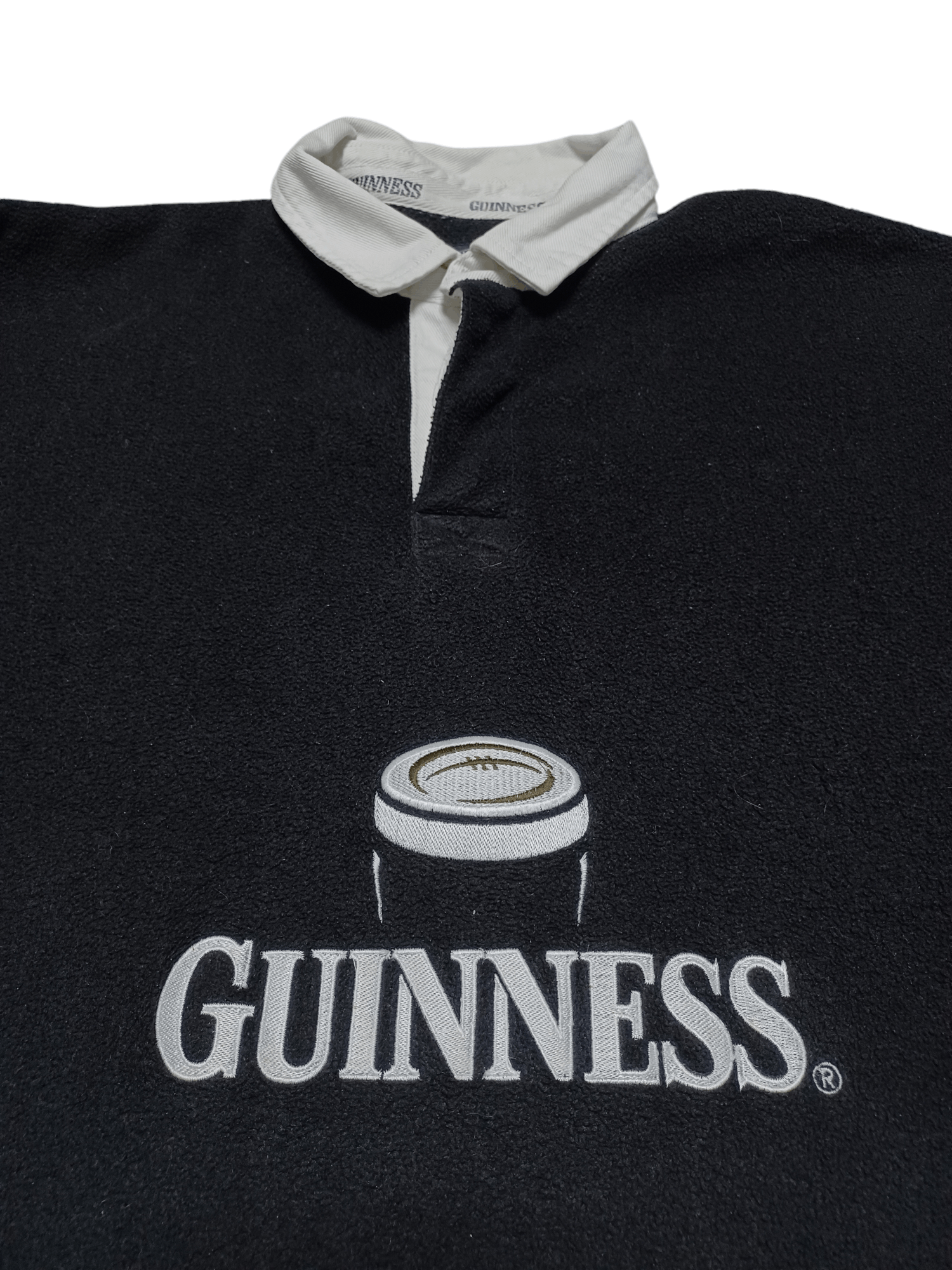 Cotton Traders GUINNESS VINTAGE FLEECE MERCH RUGBY SHIRT COTTON TRADERS Size US XL / EU 56 / 4 - 2 Thumbnail