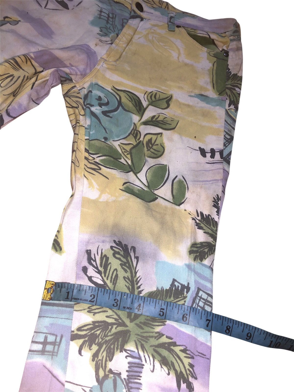 Designer × Japanese Brand × Jean Paul Gaultier ANNE ELISABETH DENIN JEANS FULL PRINT Size 28" / US 6 / IT 42 - 17 Thumbnail
