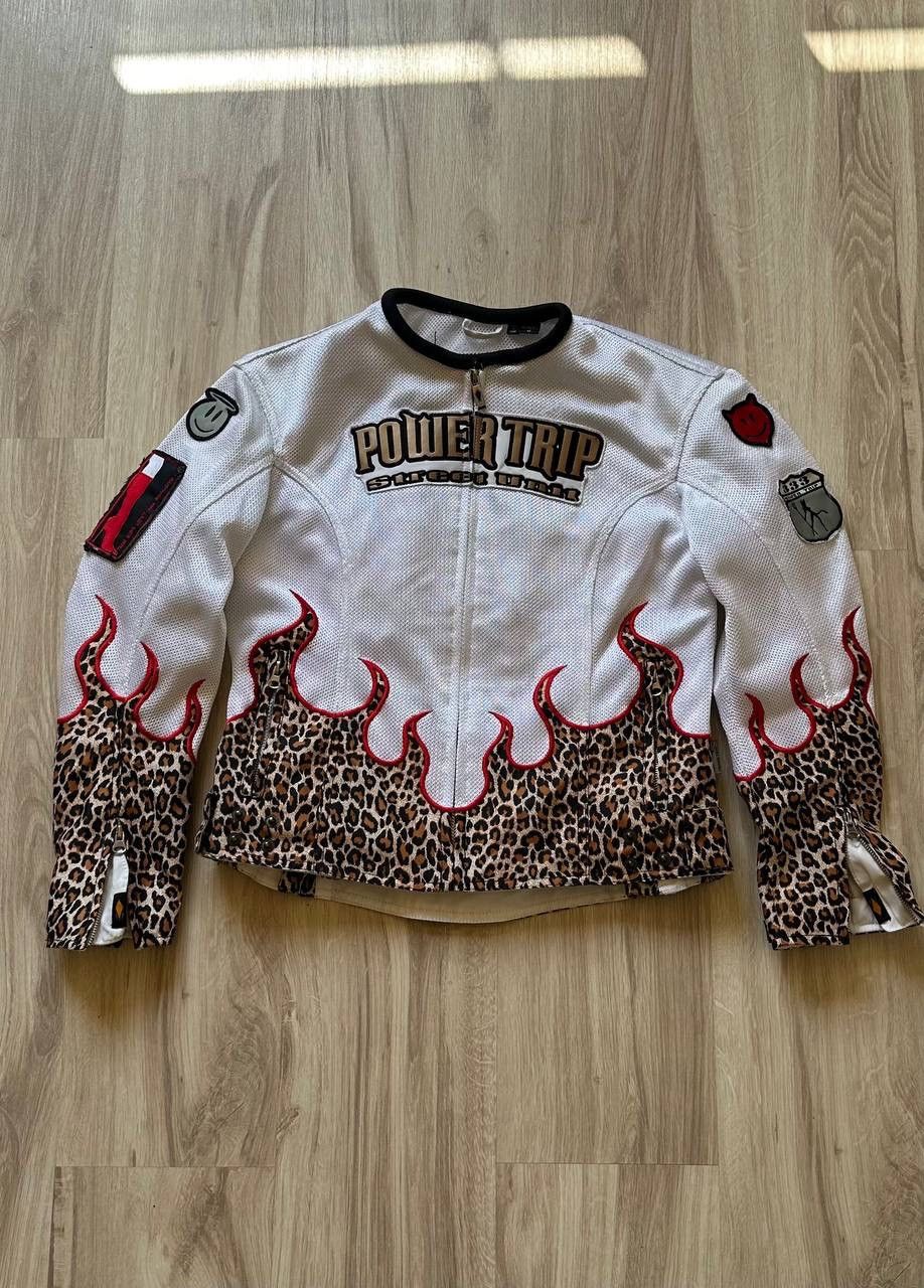 Vintage Vintage 90s Power Trip Biker Jacket Size M / US 6-8 / IT 42-44 - 1 Thumbnail