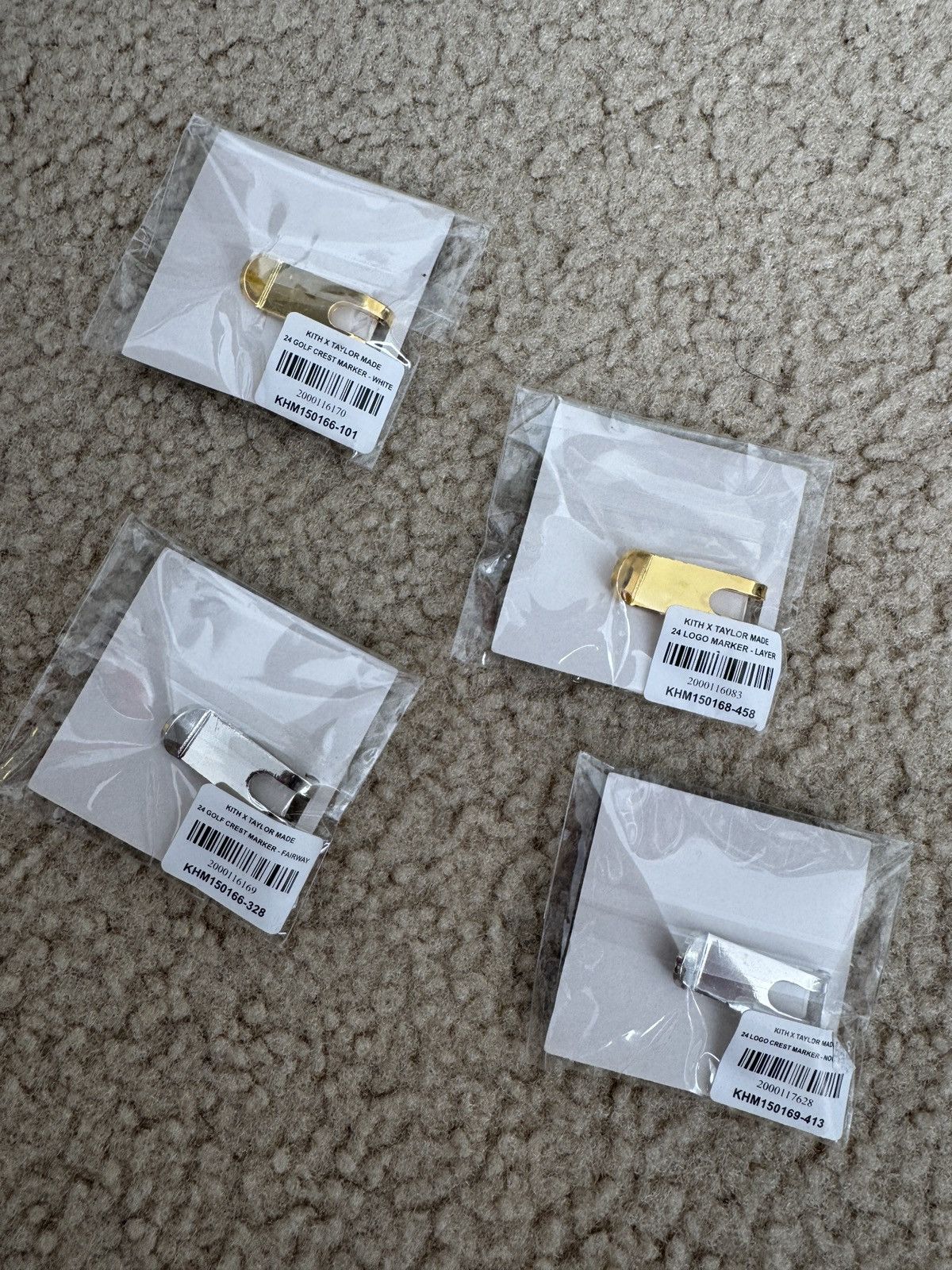 Kith × TaylorMade Kith x Taylormade Ball Marker Hat Clip set of 4 Size ONE SIZE - 4 Thumbnail