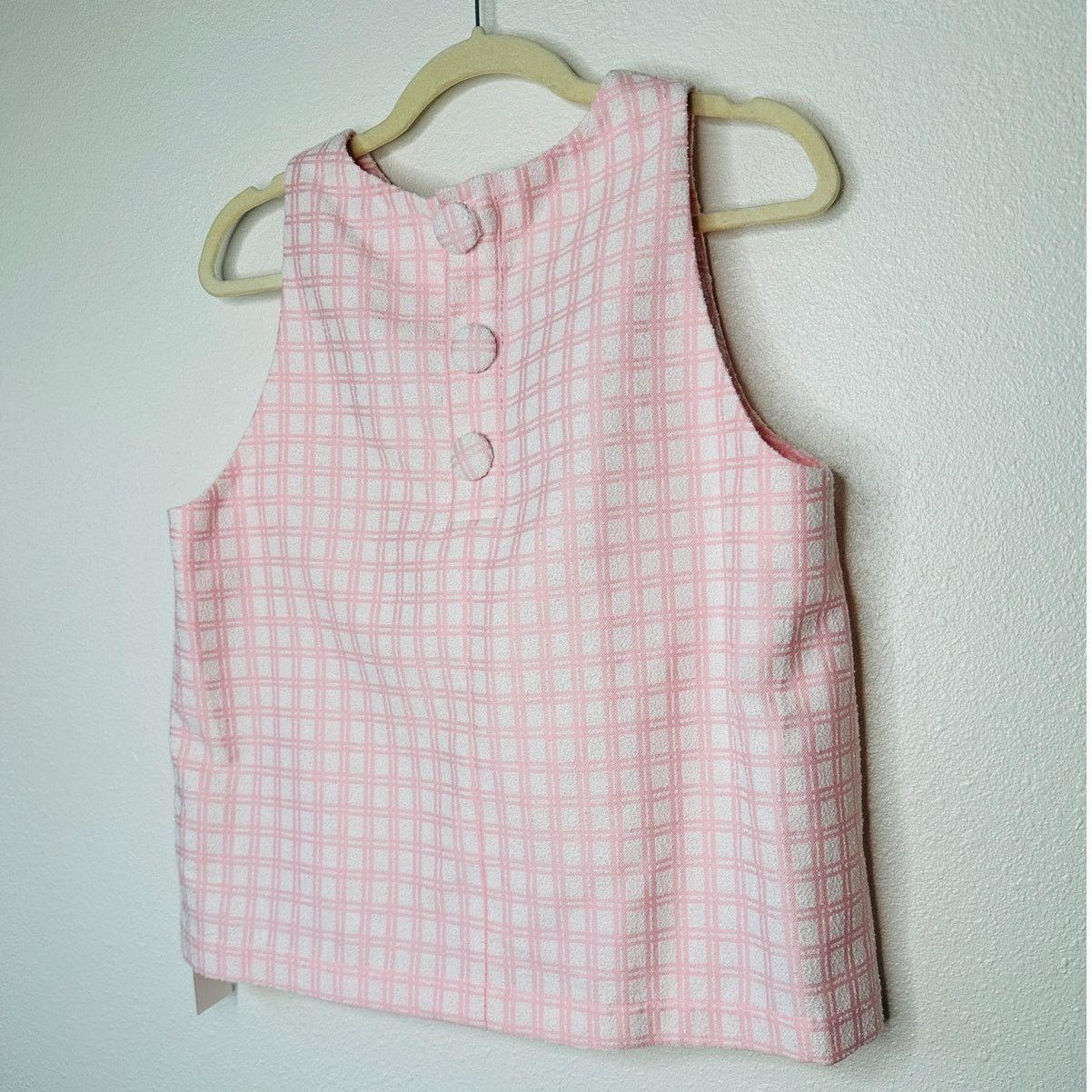 Lisa Marie Fernandez Lisa Marie Fernandez Checked Boucle Back Button Sleeveless 4 Size L / US 10 / IT 46 - 5 Thumbnail