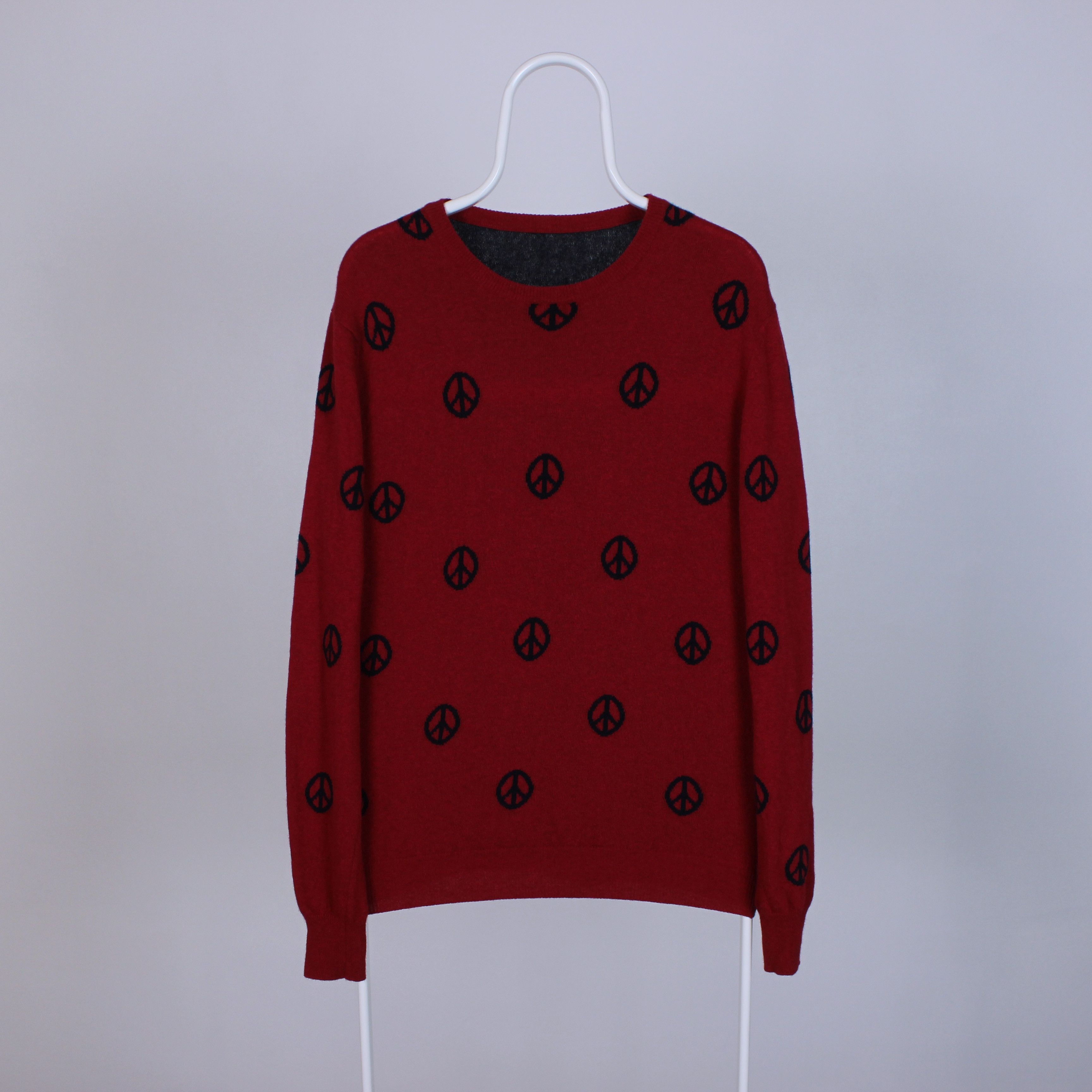 Love Machine Love Moschino sweater wool rarity M L logo Size US L / EU 52-54 / 3 - 1 Thumbnail
