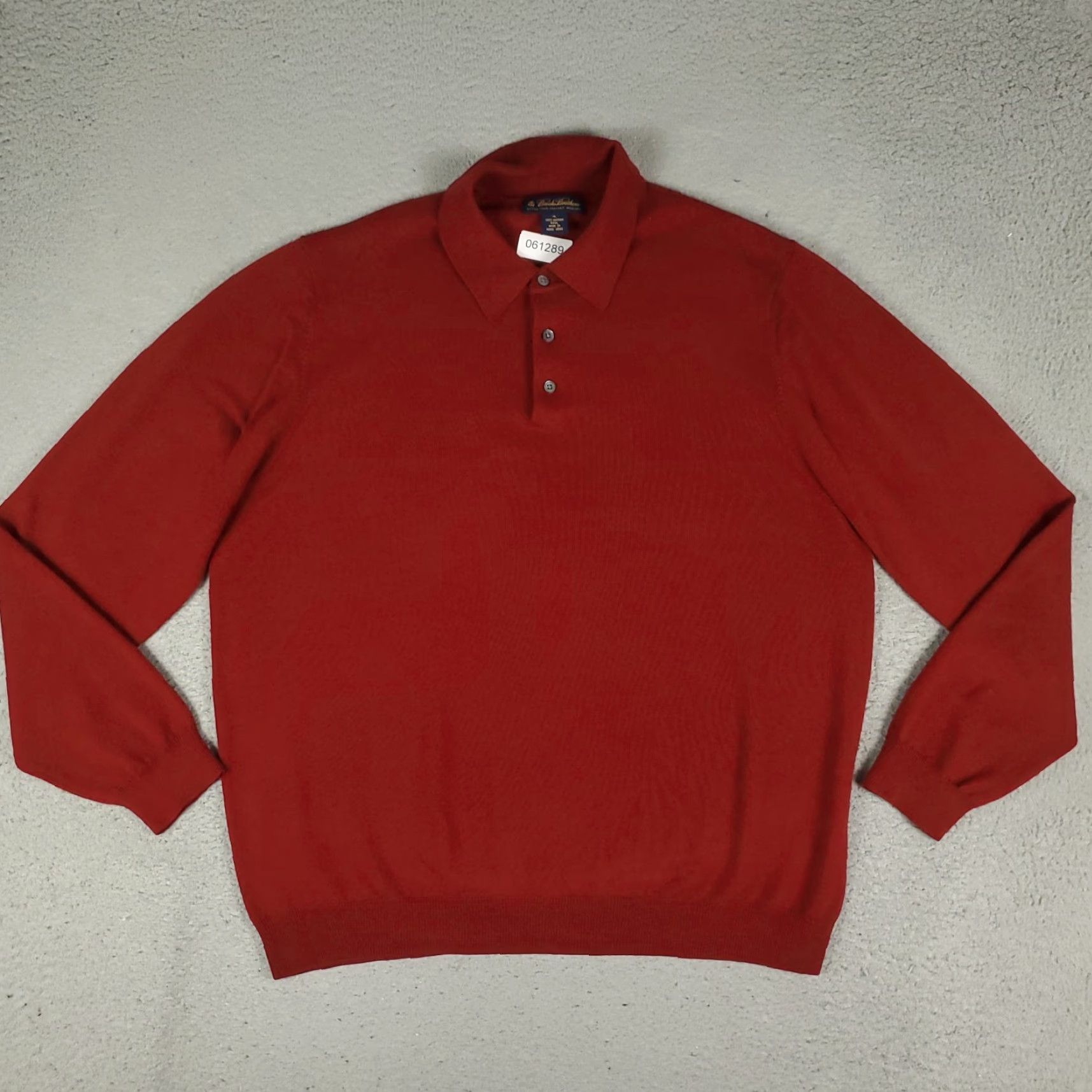 Brooks Brothers VINTAGE Brooks Brothers Sweater Men's XL Red Wool Collared Pullover Classic Preppy Fall Winter Size US XL / EU 56 / 4 - 5 Thumbnail