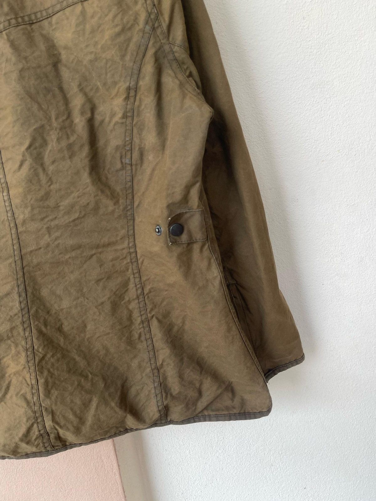 Barbour × Vintage Vintage Barbour Utility Waxed Jacket Size L / US 10 / IT 46 - 12 Thumbnail