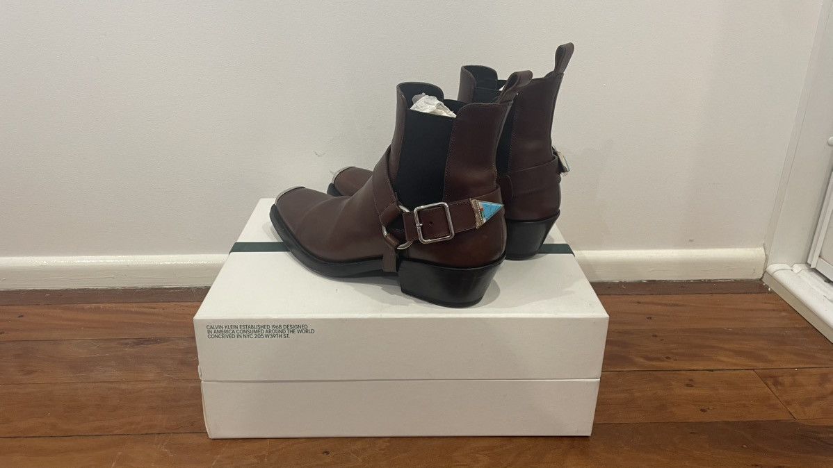 Calvin Klein 205W39NYC Calvin Klein 205W39NYC Brown Harness Boots Size US 8.5 / EU 41-42 - 5 Thumbnail