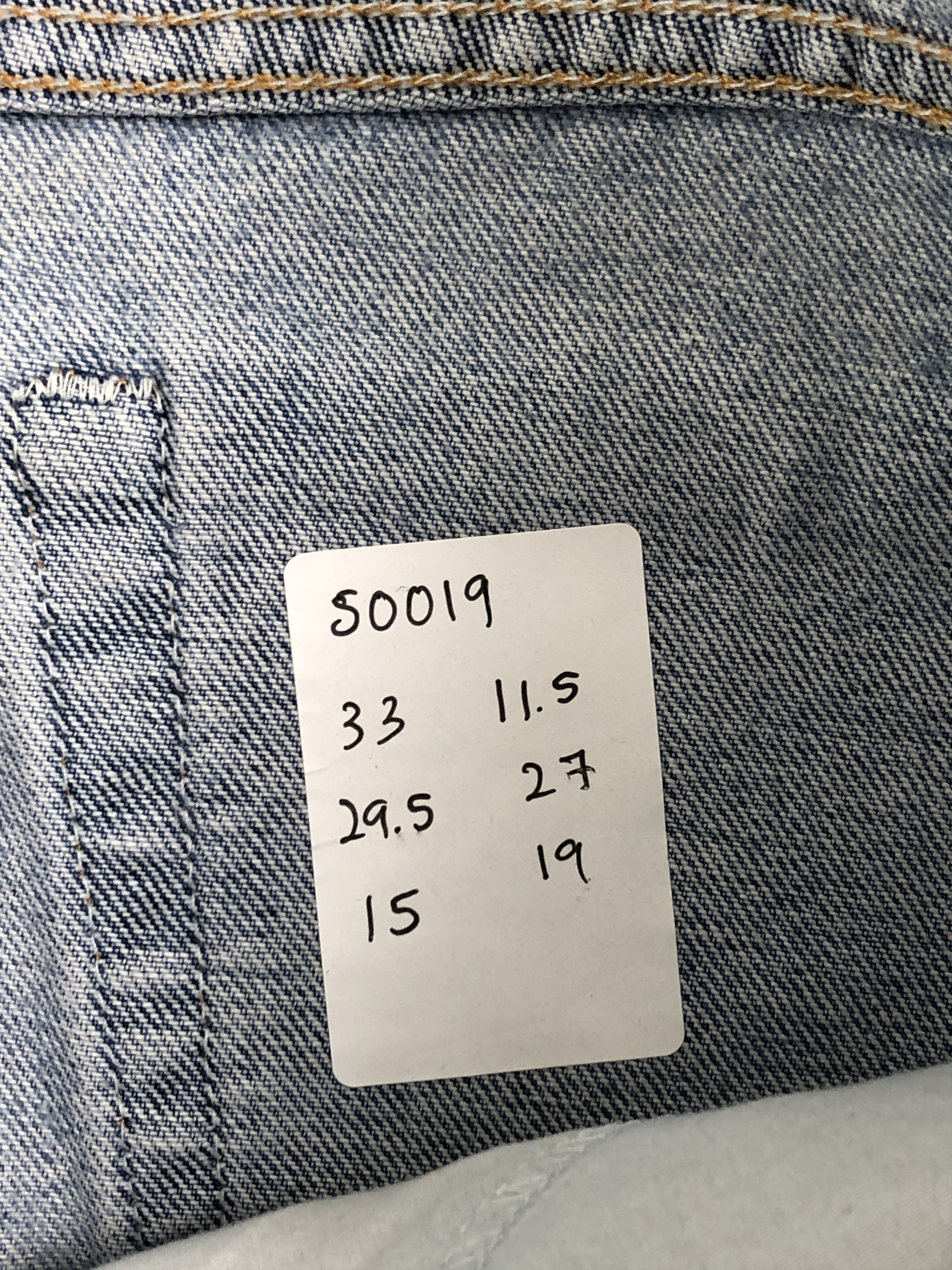 Levi's Vintage 90s Levis 550 Made In USA Faded Blue Jeans S0019 Size US 33 - 19 Thumbnail