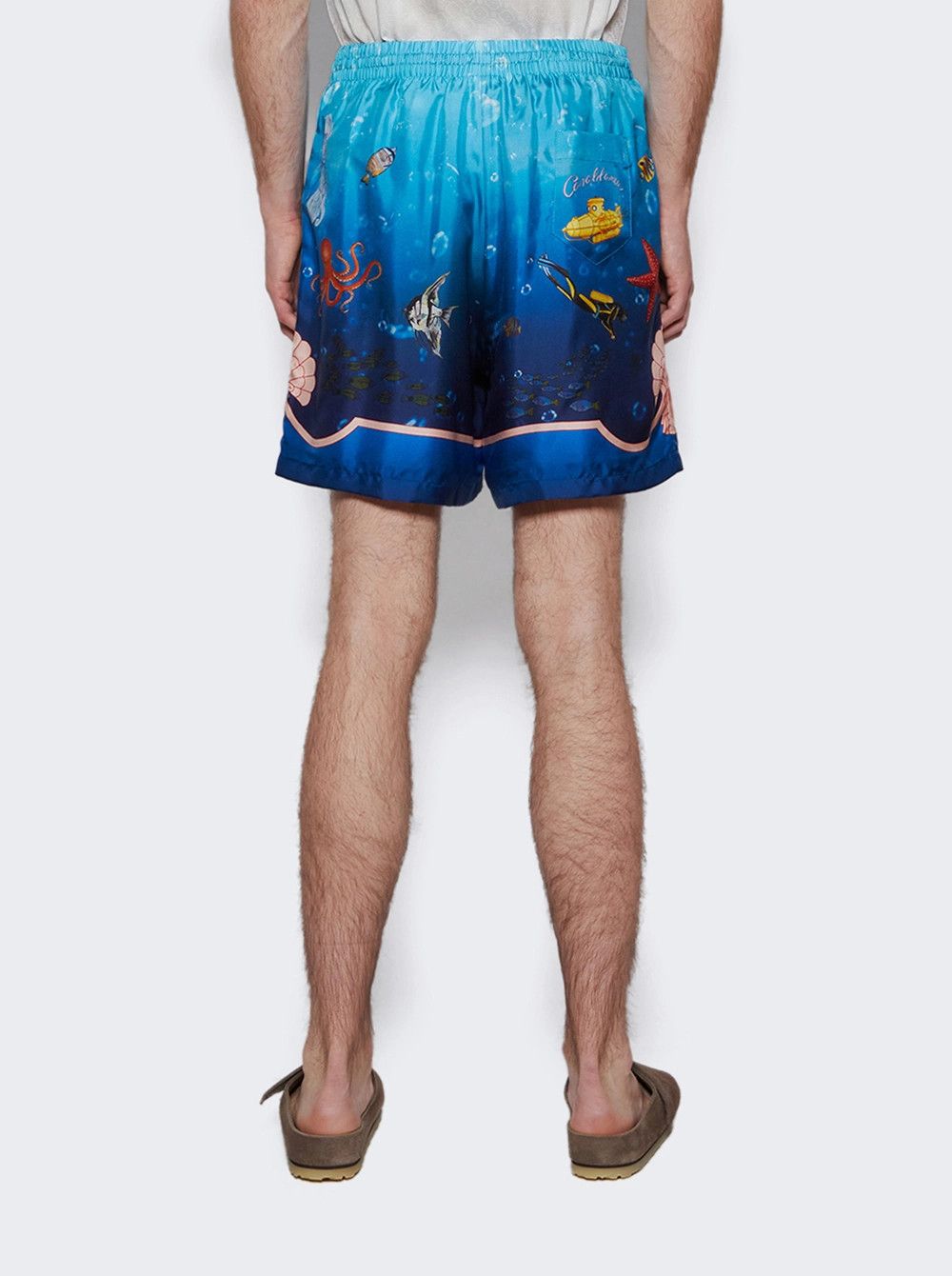 Casablanca o1mle0326 Drawstring Silk Shorts in Multicolor Size US 32 / EU 48 - 5 Thumbnail