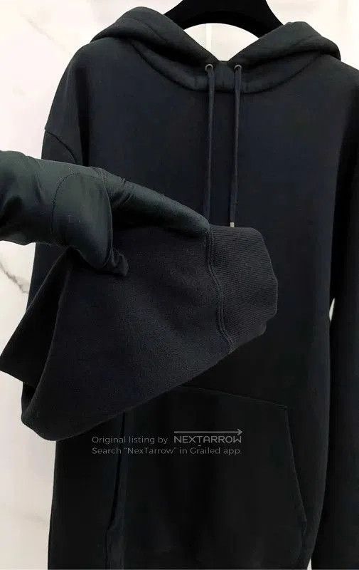 Yves Saint Laurent YSL Black Cotton Long Sleeve Hoodie . Size M / US 6-8 / IT 42-44 - 6 Thumbnail