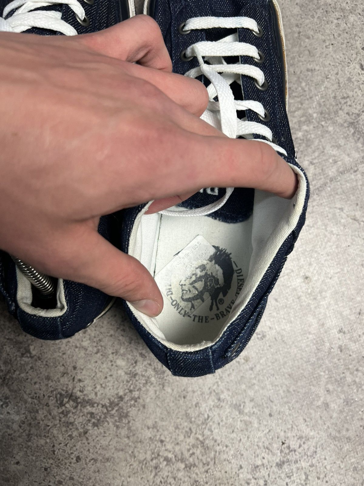 Diesel Vintage Diesel Denim Low Top Sneakers Size US 10 / EU 43 - 10 Thumbnail