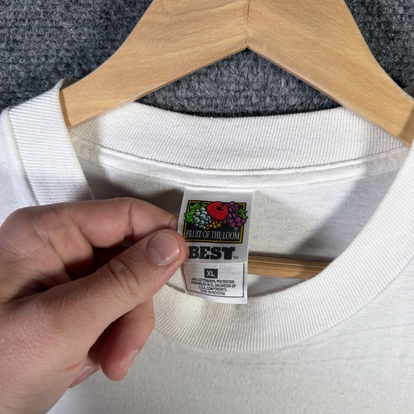 Mercedes-Benz Vintage Mercedes Benz Shirt Mens XL White 90s Family Picnic Size US XL / EU 56 / 4 - 4 Thumbnail
