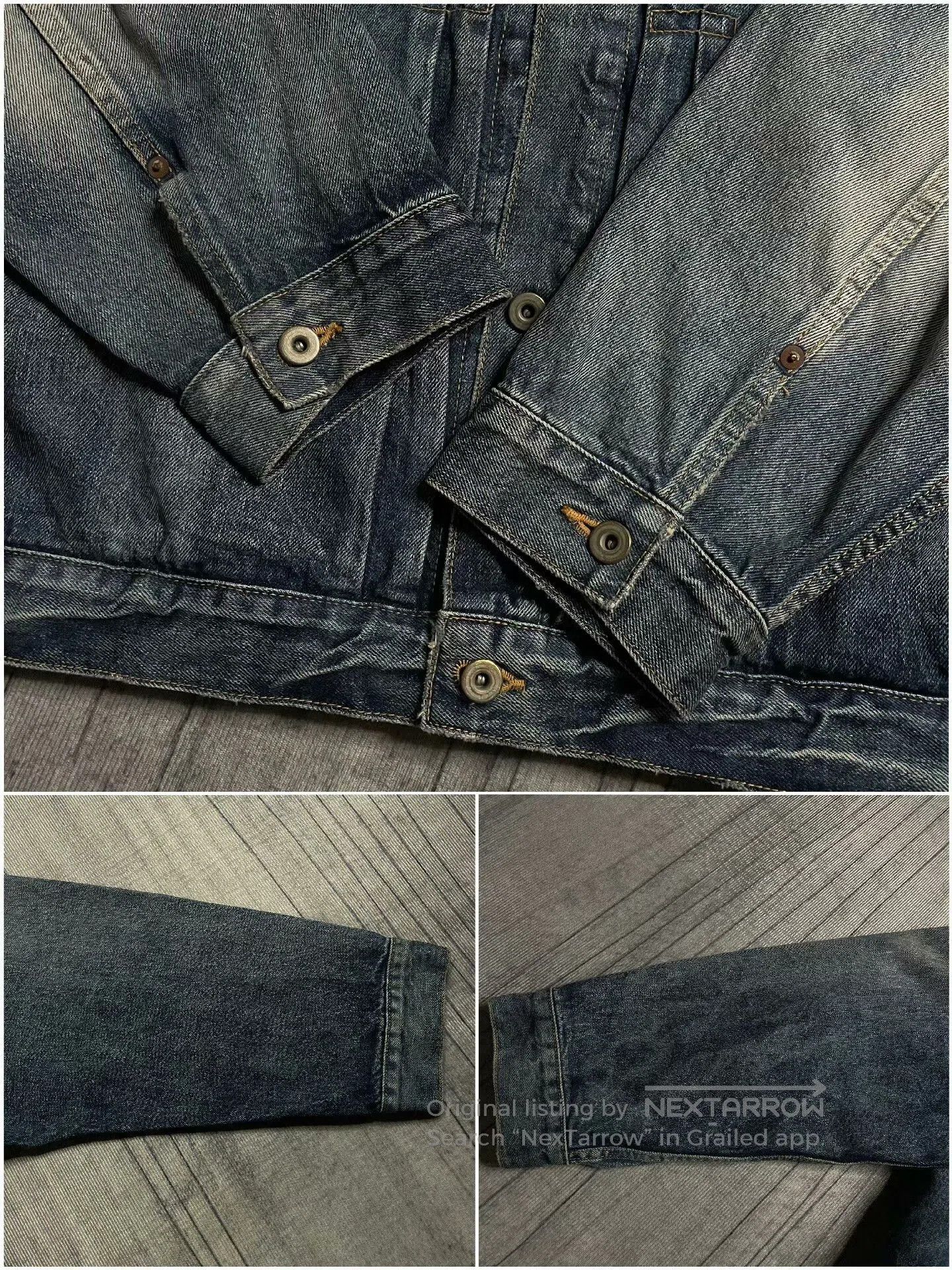 Madness MADNESS Acid Washed Denim Jacket. Size US XL / EU 56 / 4 - 7 Thumbnail