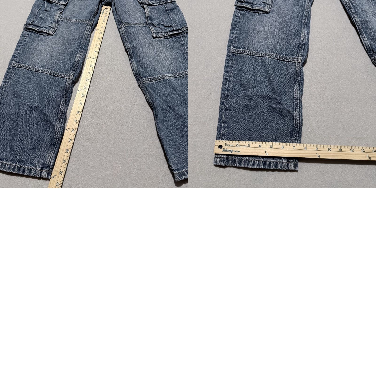 H&M H&M Cargo Jeans Women Blue Denim Mid Rise Straight Loose Fit Pockets 14 90s Cargo Jeans Womens Blue Denim Mid Rise Straight Loose Fit Pockets 14 Size 36" / US 14 / IT 50 - 9 Thumbnail