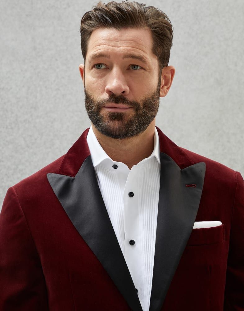 Woven Jacket in Red